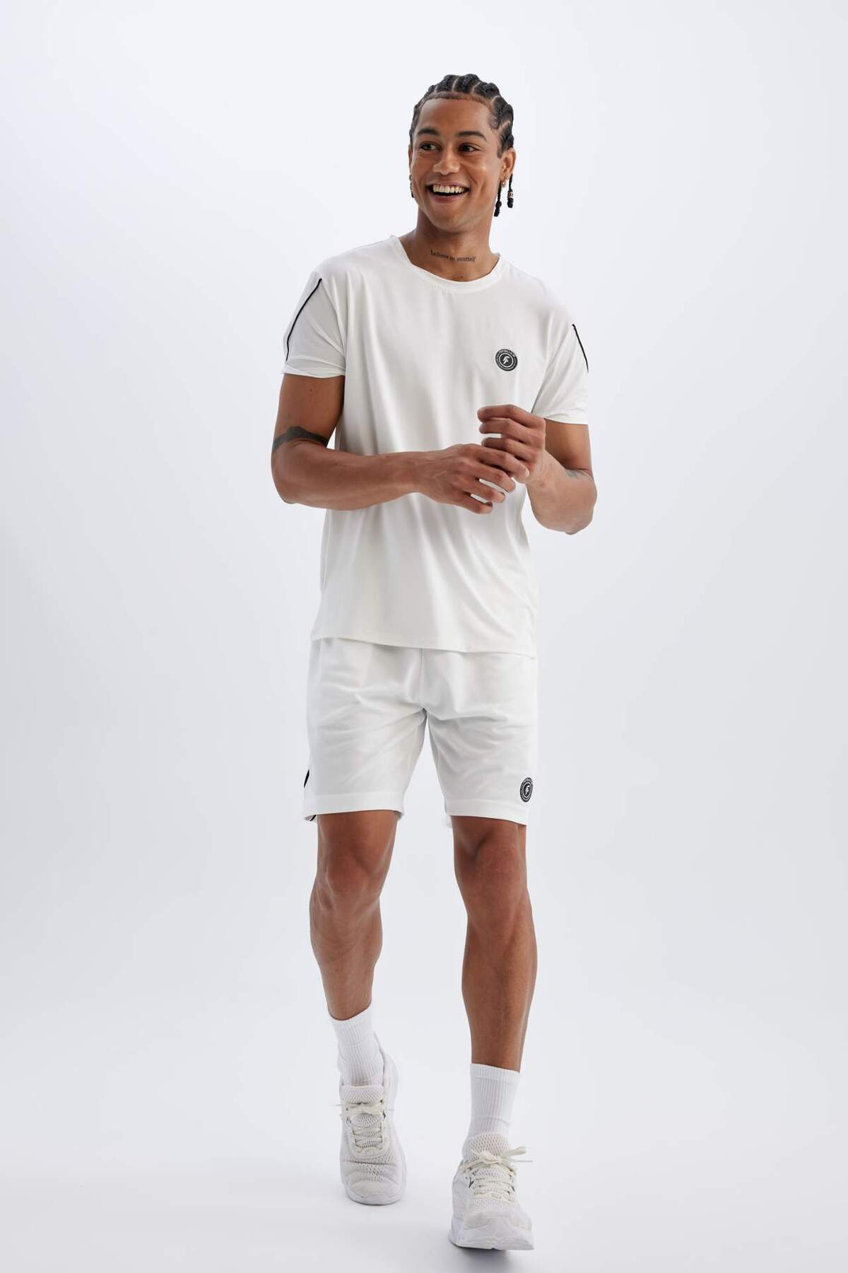 DeFacto-DeFactoFit - Shorts aus schwerem Stoff mit kurzem Bein für Sportler C1751AX24SM 2