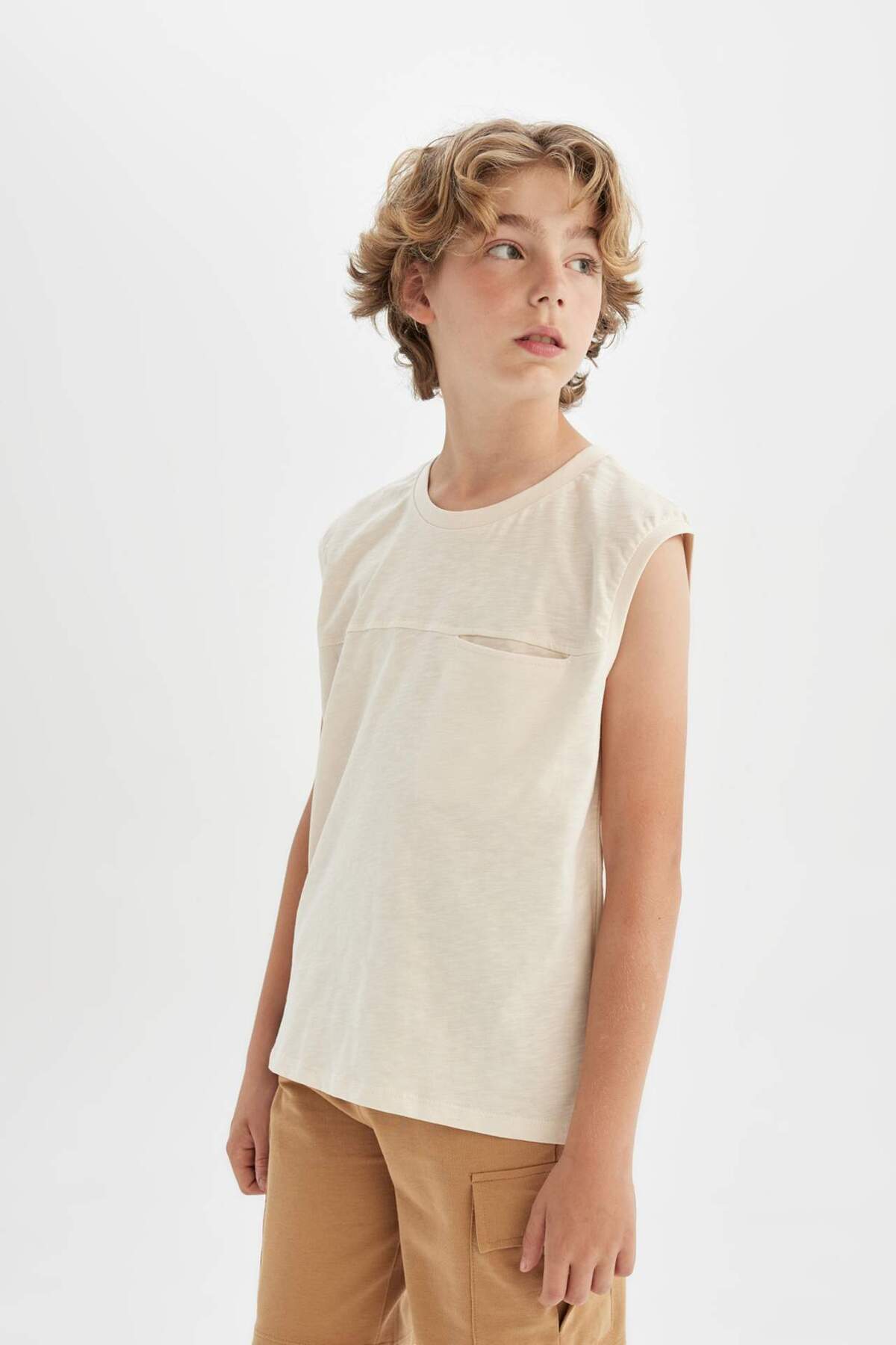 DeFacto-Boy's Crew Neck Undershirt C5101A824SM 5