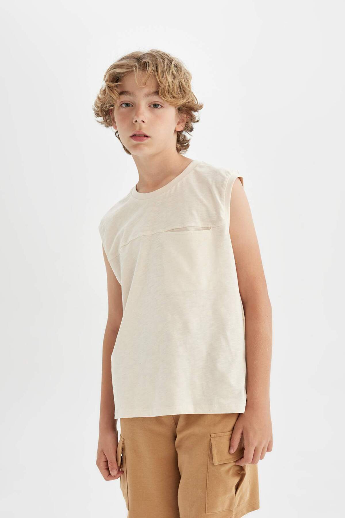 DeFacto-Boy's Crew Neck Undershirt C5101A824SM 3