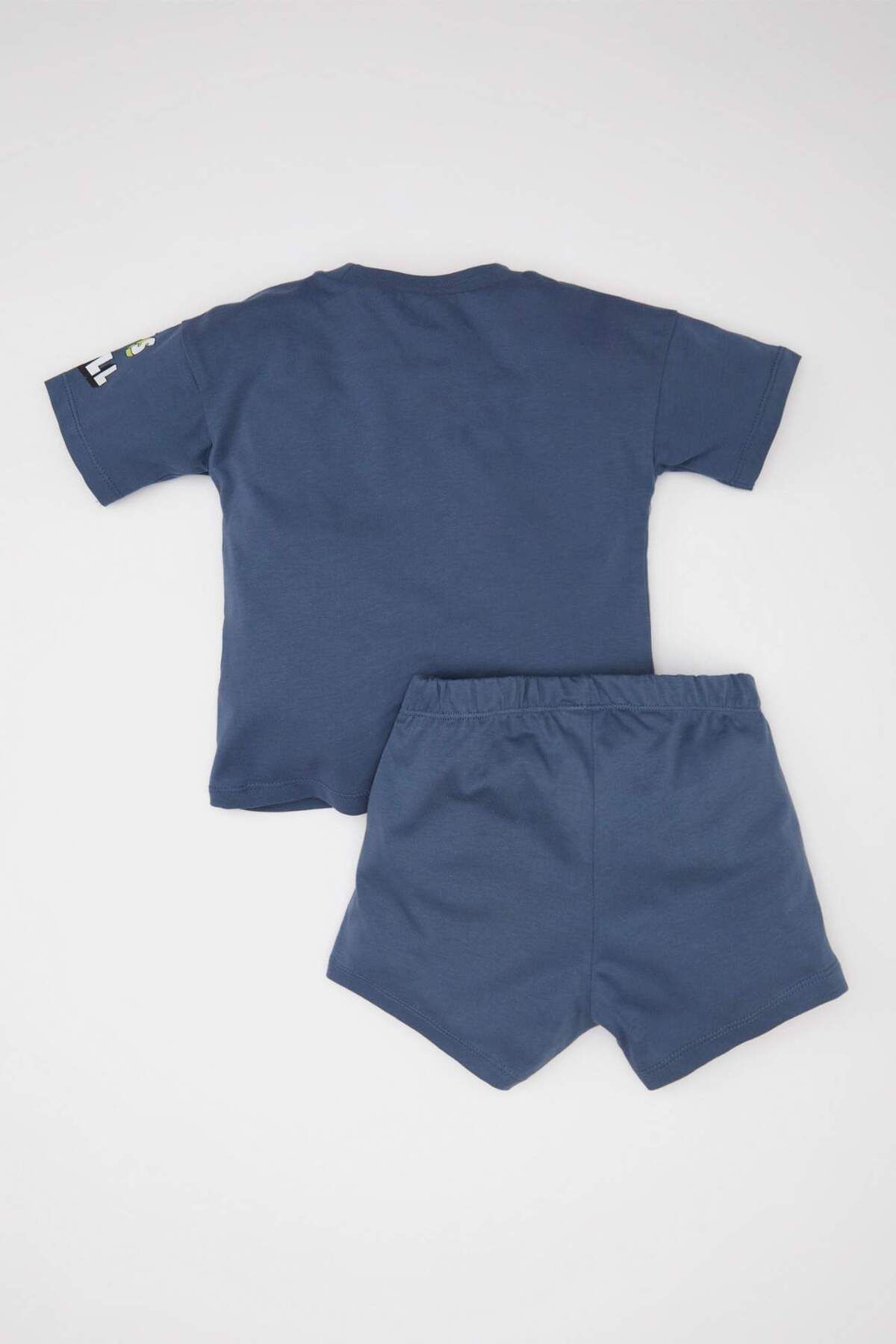 DeFacto-Printed Short Sleeve T-Shirts and Elastic Waist Shorts for Baby Boy Set of 2 - C6092A524Sm 5