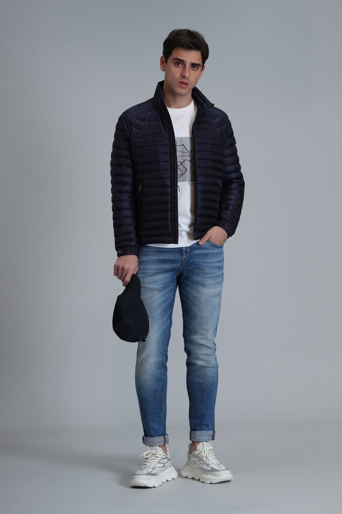 Lufian-Tomy Smart Jeans - Мъжки тесни сини панталони 3