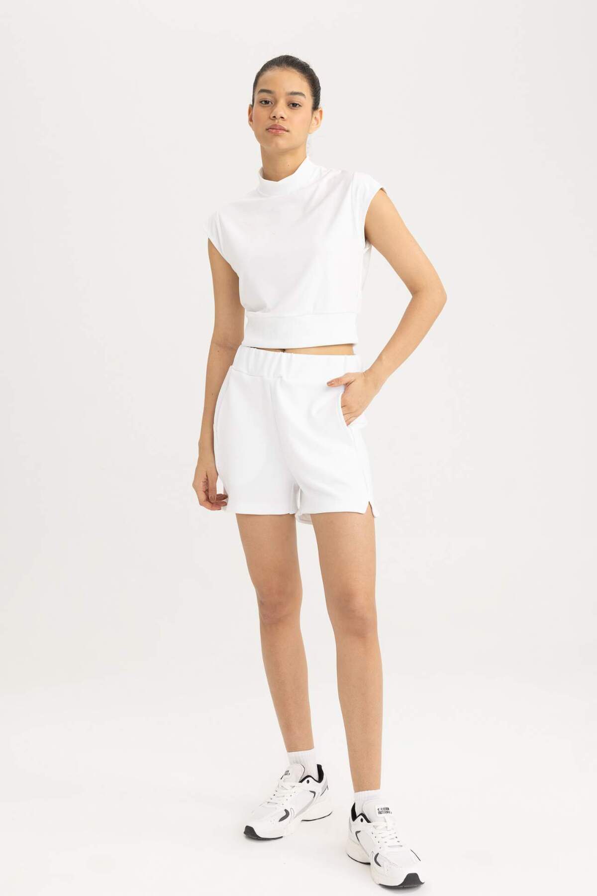 DeFacto-DeFactoFit Oversize Φαρδύ Αθλητικό Σορτς B8975AX24SM 3