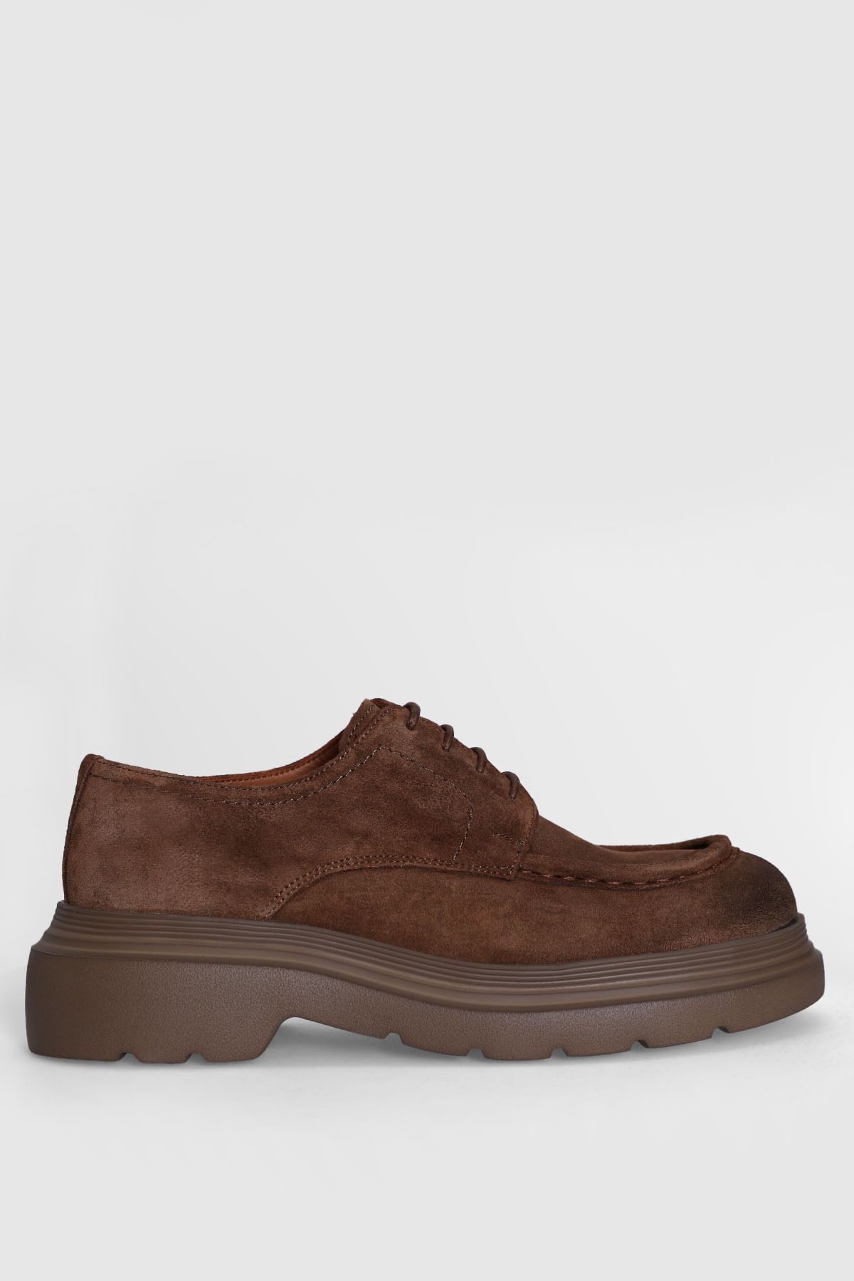 Lufian-Logan Men's Leather Shoes Camel Hair 1