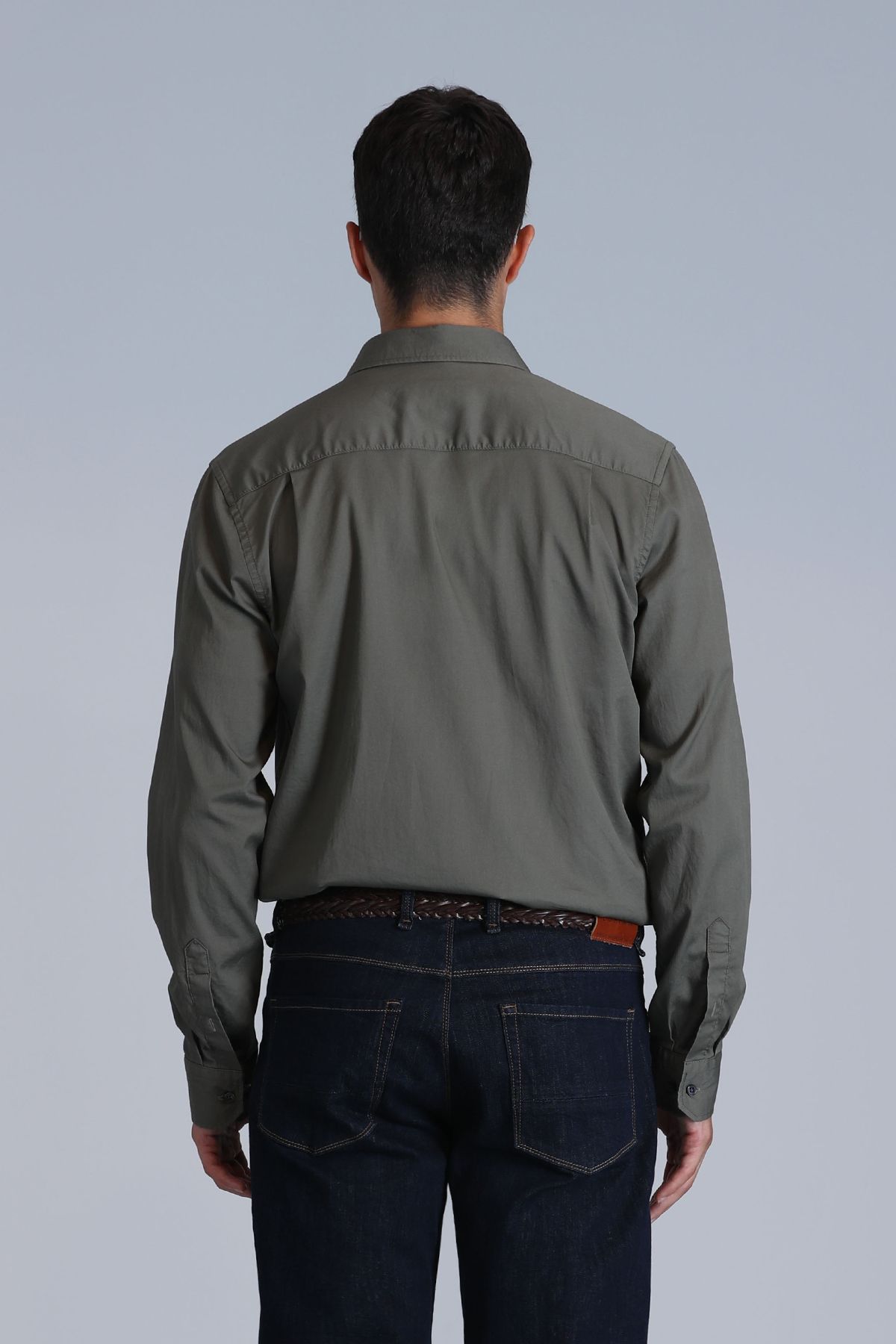 Lufian-Ferla Men's Slim Fit Shirt - Light Green 6