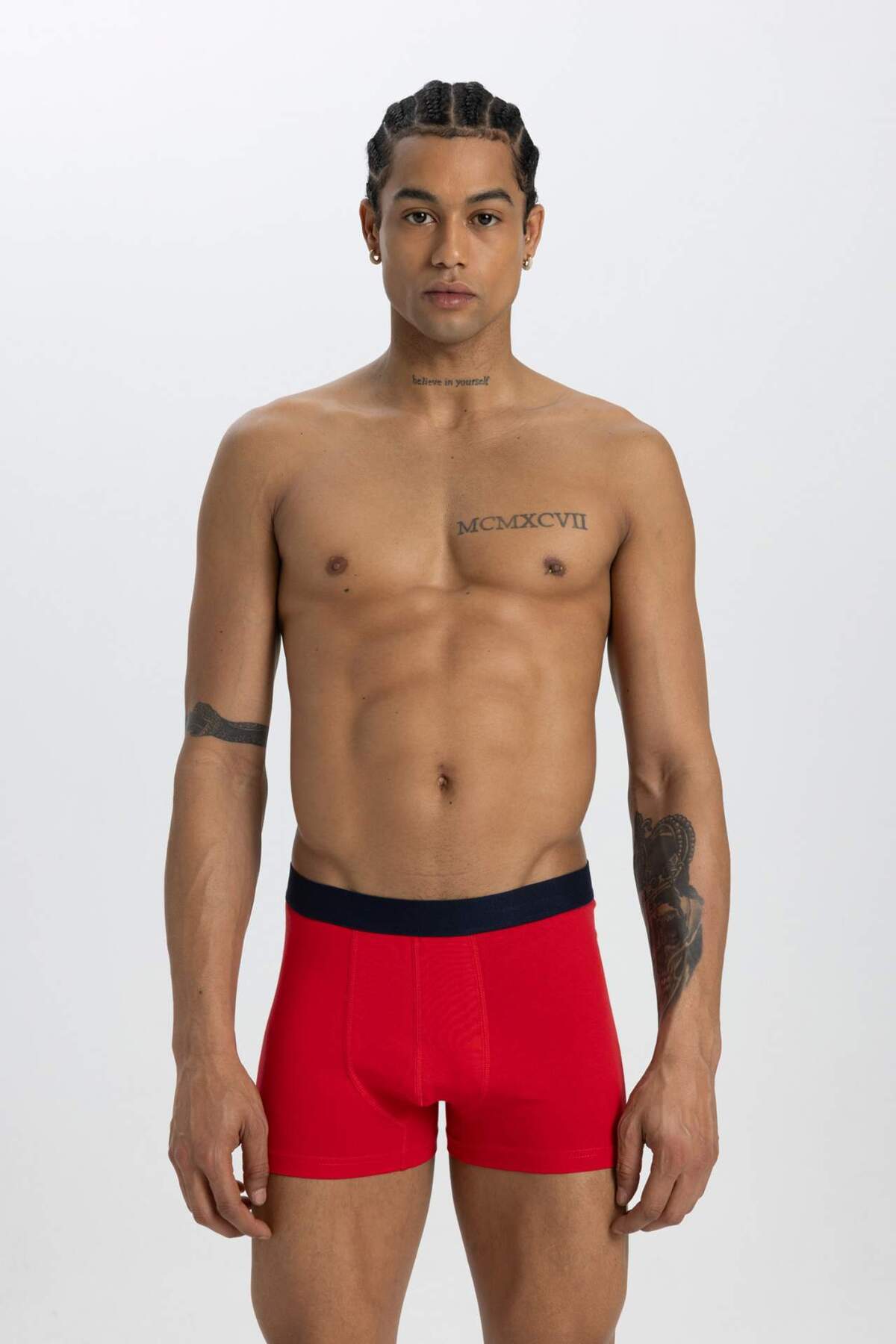 DeFacto-Regular Fit 3 τεμαχίων Boxer C3291AX24SM 5