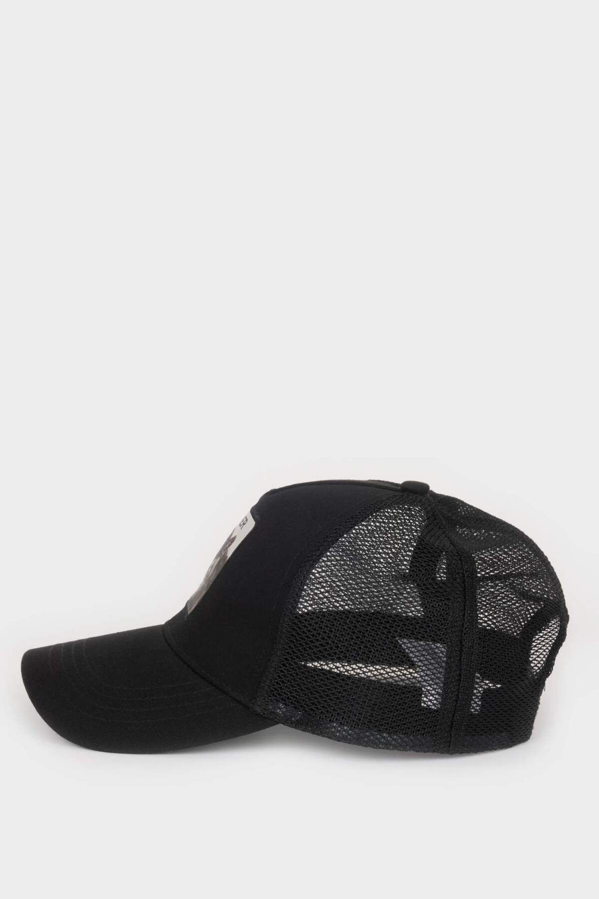 DeFacto-Men's Label Printed Woven Baseball Basketball Cap B7998AX24SM 3