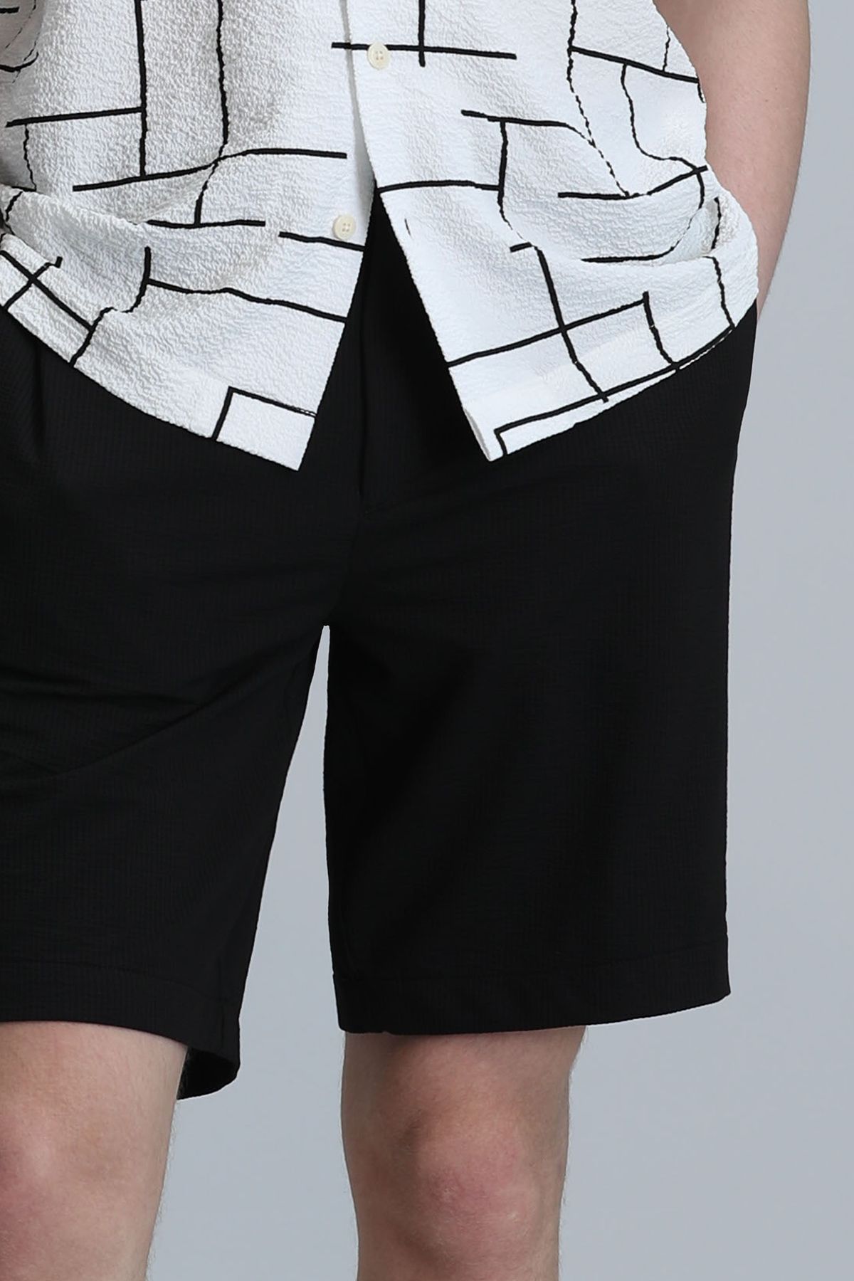 Lufian-Daniel Sports Men's Slim Fit Black Chino Shorts 2