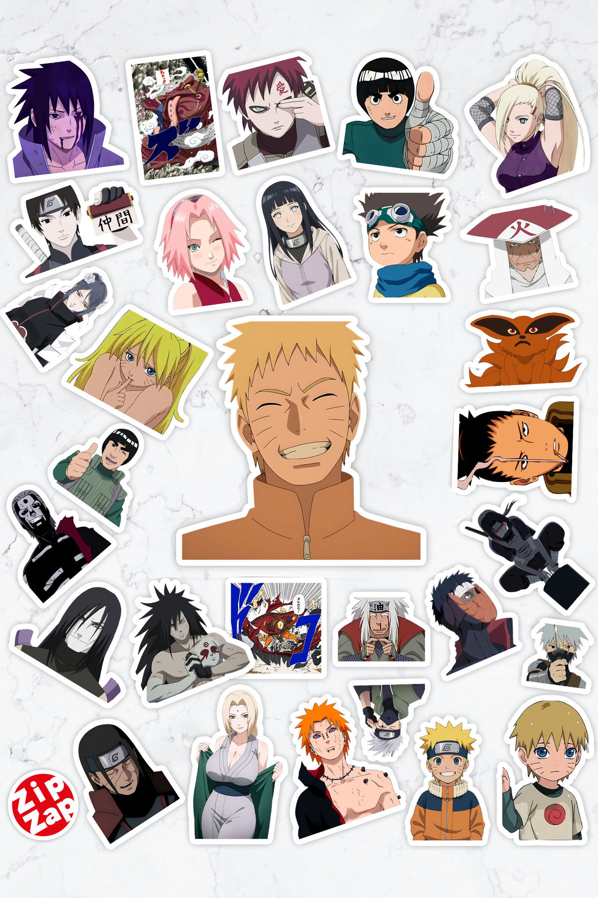 ZipZap Naruto ve Shippuuden Anime Telefon Laptop Bullet Journal