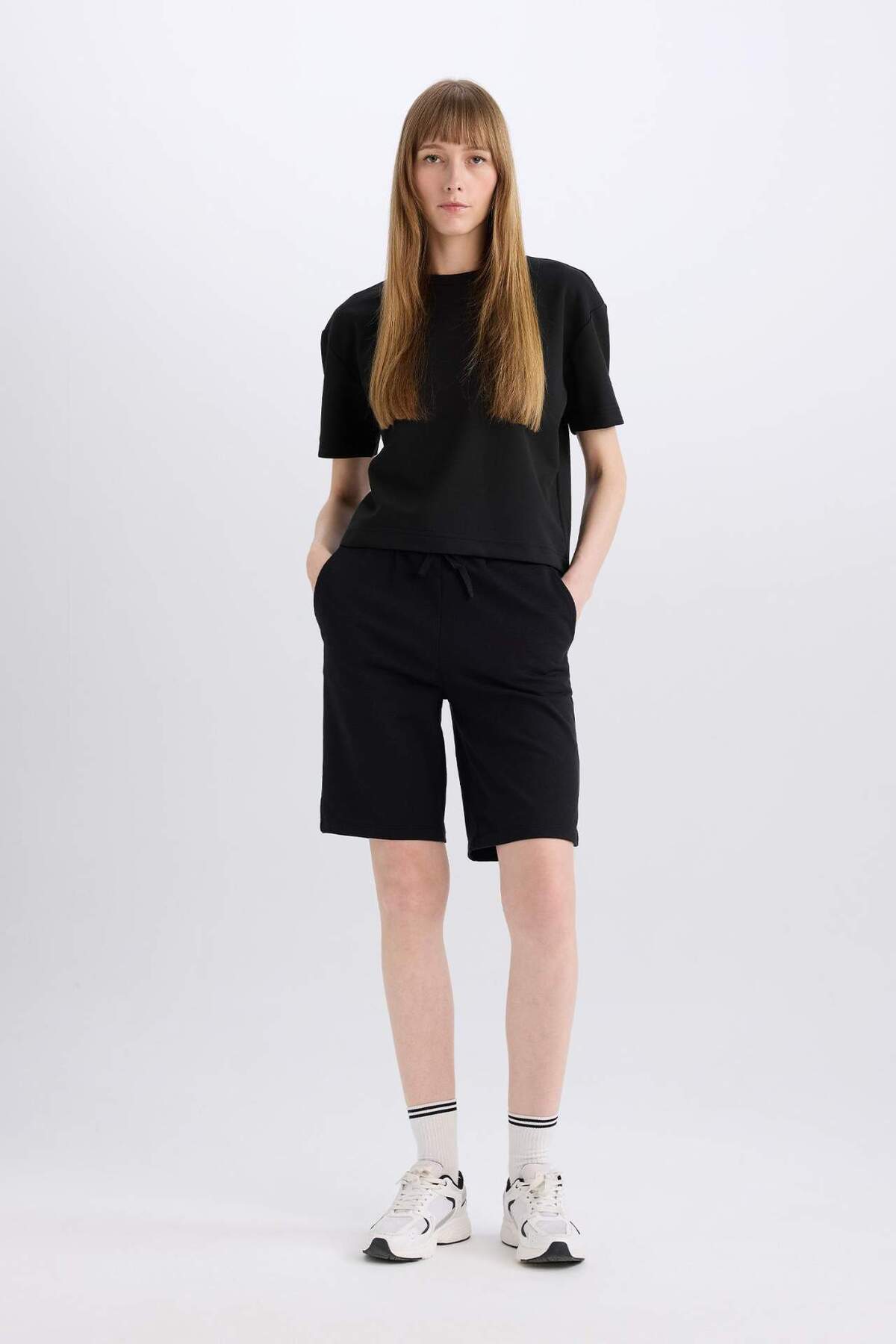 DeFacto-Thin Designed Regular Fit Bermuda Shorts - W9369Az24Sm 2