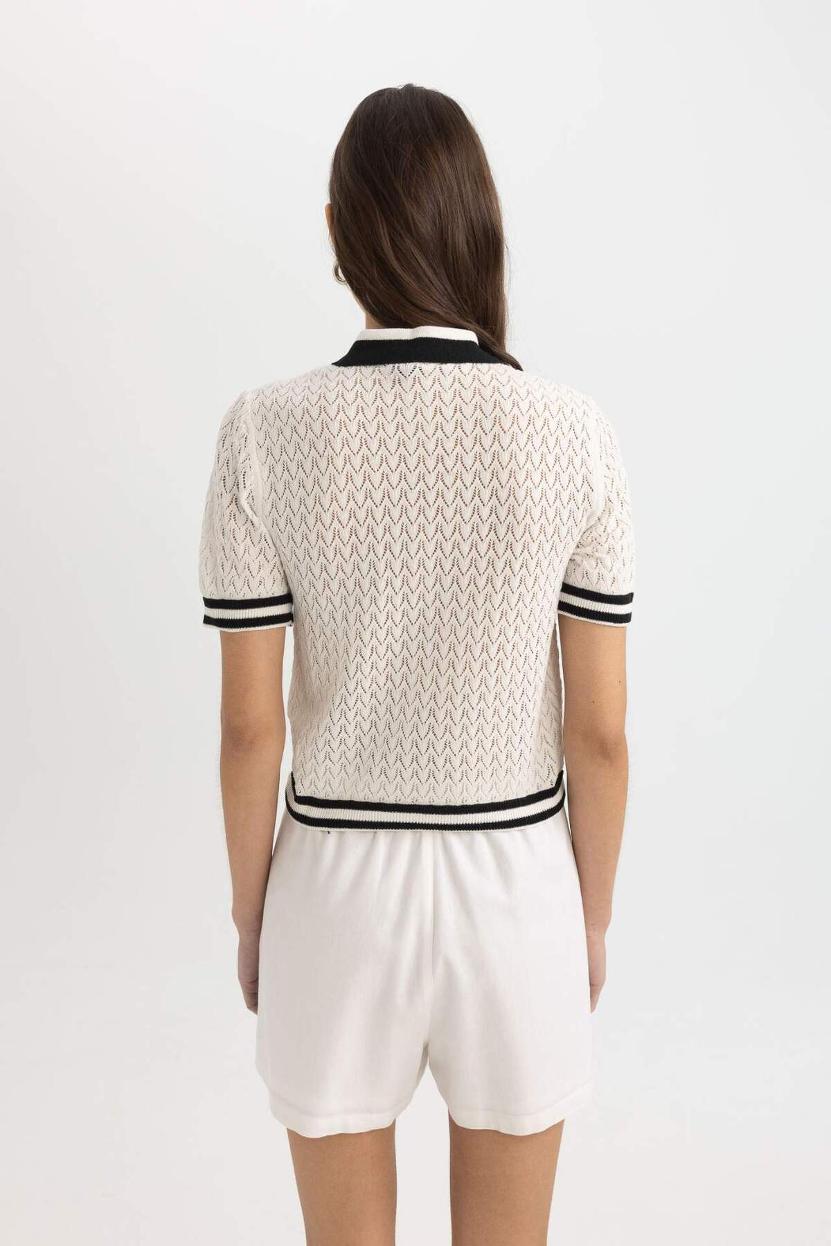DeFacto-Polo tričko Regular Fit s krátkým rukávem C6002AX24SM 5