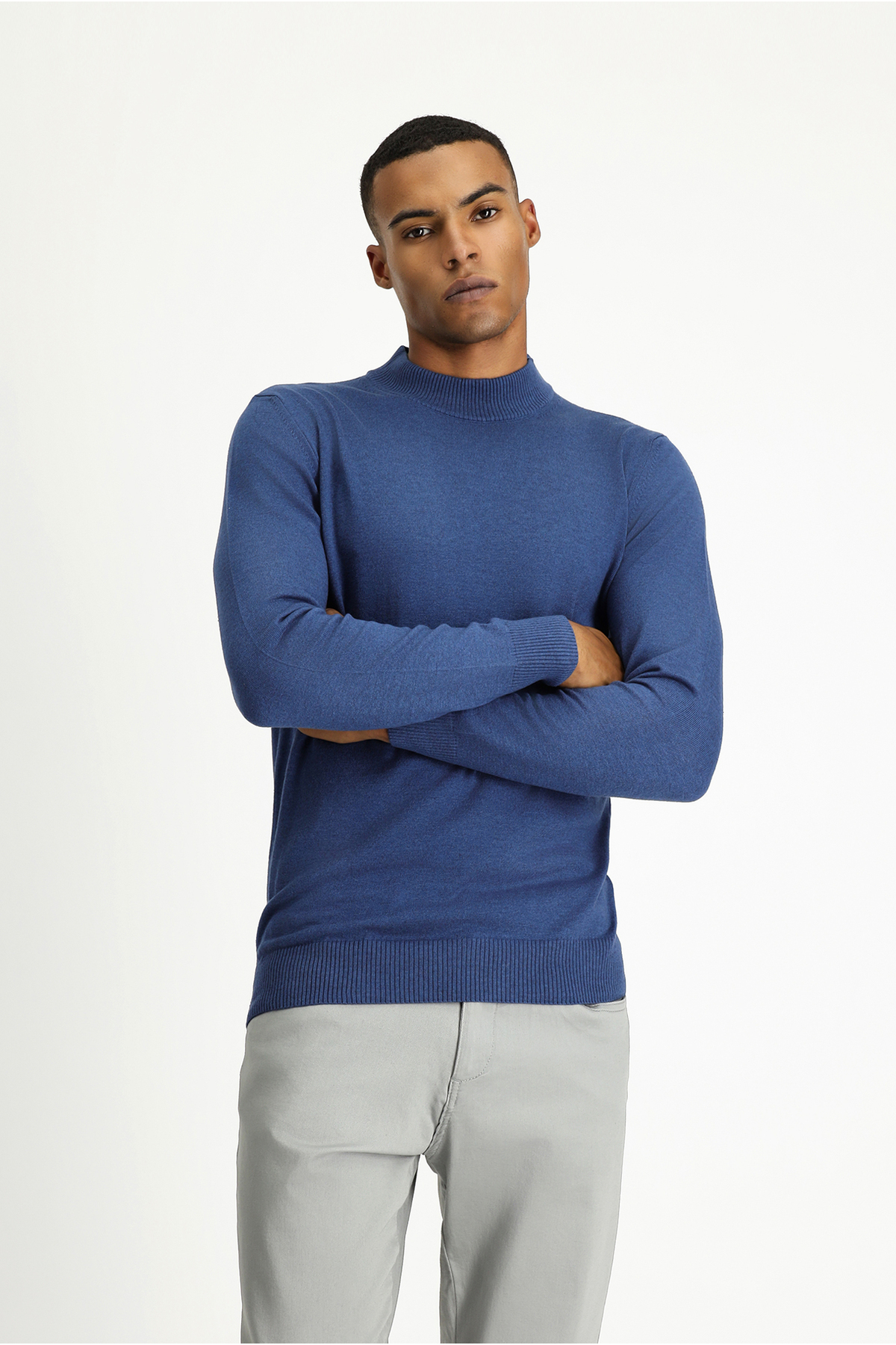 کیگیلی ژاکت بافتنی نخی یقه اسکی معمولی