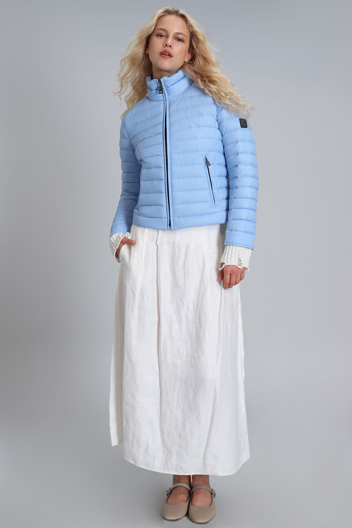 Lufian-Palton de damă Mary Goose Down, albastru 4