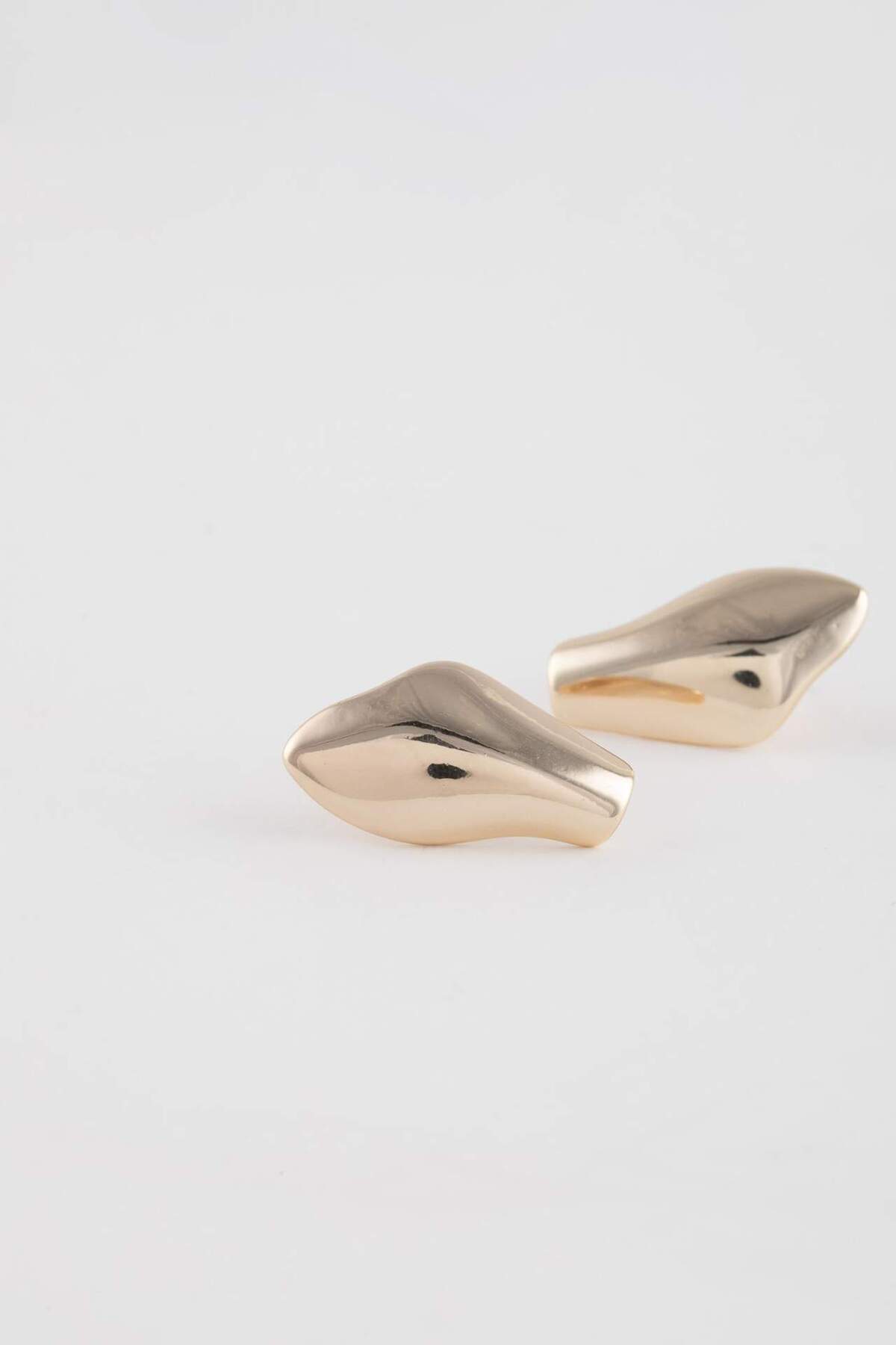 DeFacto-Damen-Ohrringe mit Plättchen-Detail, Gold C4787AXNS 3
