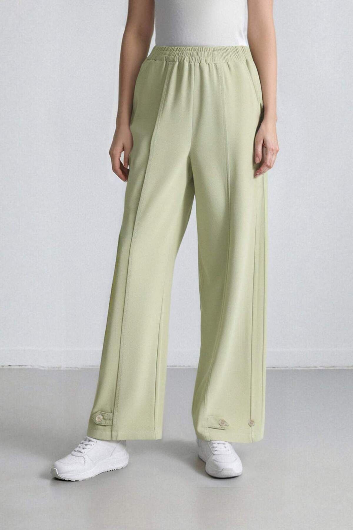 DeFacto-Linen Blend Basic Plain Harem Pants B7506Ax24Sp 6
