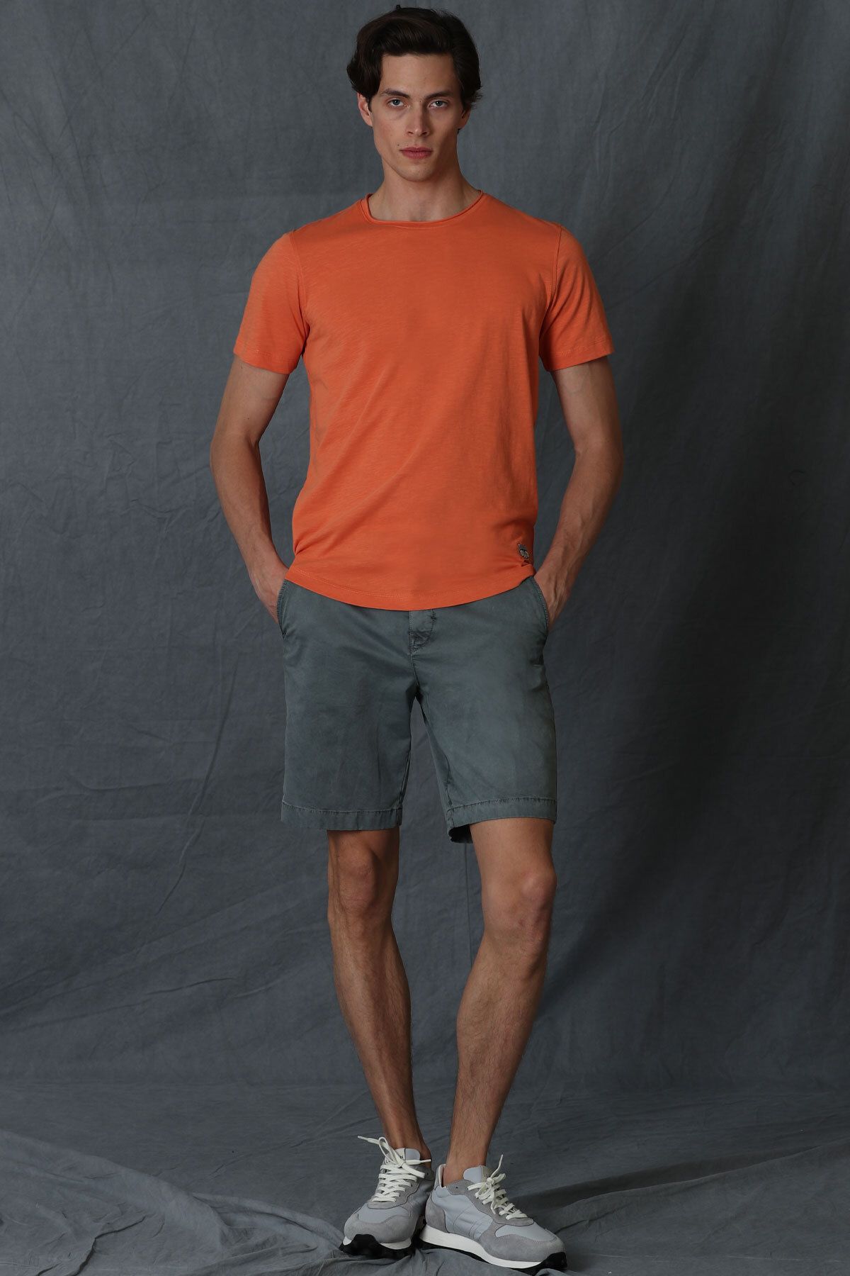 Lufian-Zegler Sports Men's Chino Shorts Slim Fit Green 4
