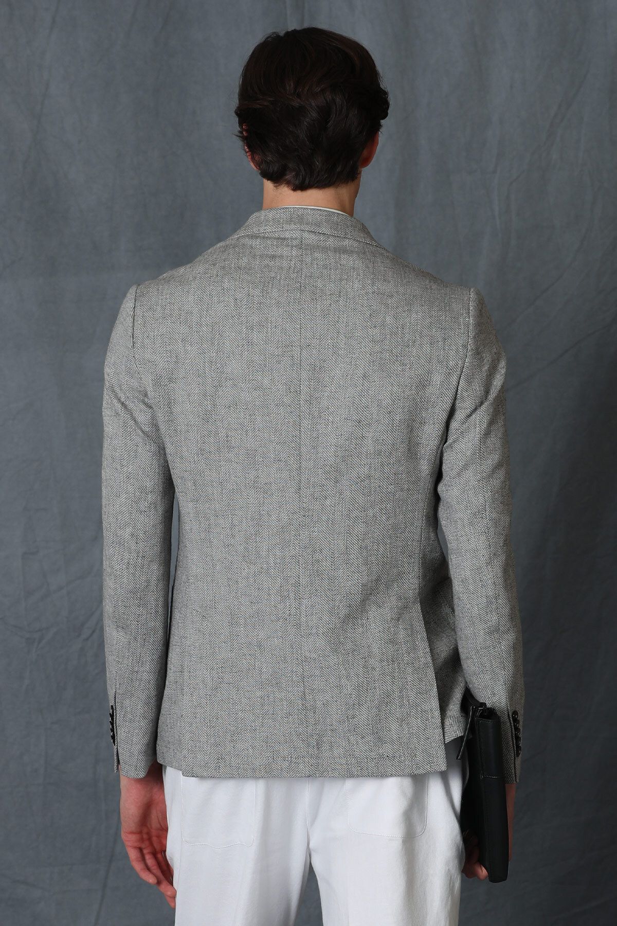 Lufian-Спортно мъжко яке Philip Sports Slim Fit Grey 6