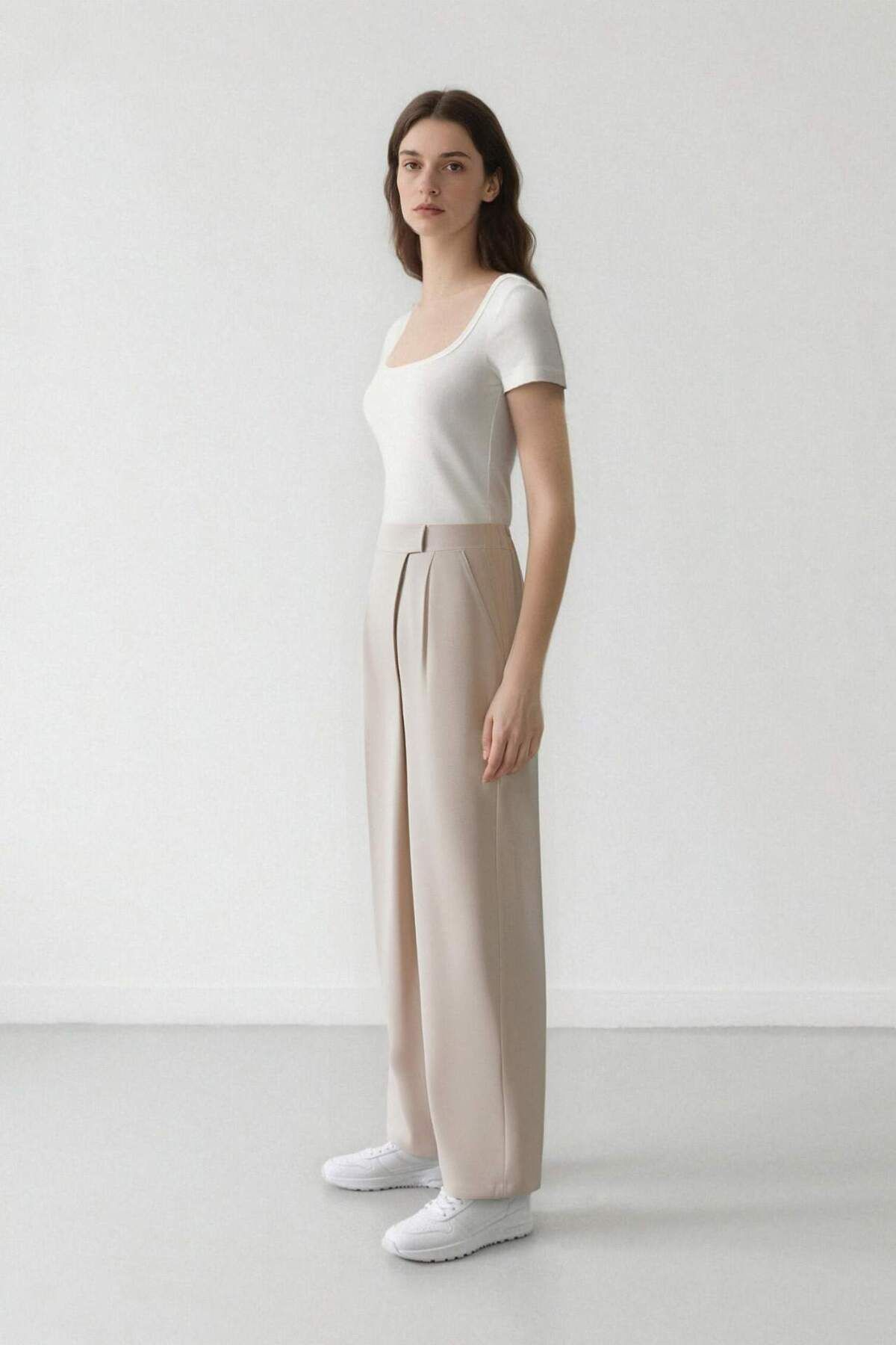 DeFacto-Elastic Waist Linen Blend Harem Pants C2100Ax24Sp 4
