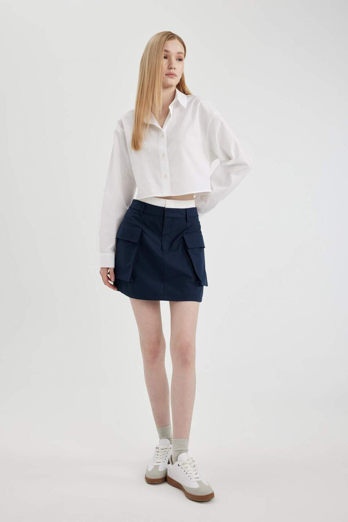 DeFacto-Coool A-Line Mini Skirt C3075Ax24Sp 4