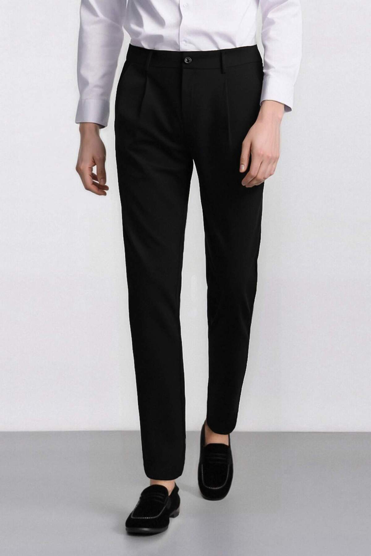 DeFacto-Summer Fabric Trousers - Regular Fit A7273Ax24Sp 1