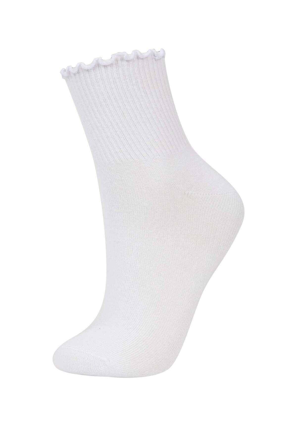 DeFacto-3-teilige Baumwollsocken für Damen C0672AXNS 3
