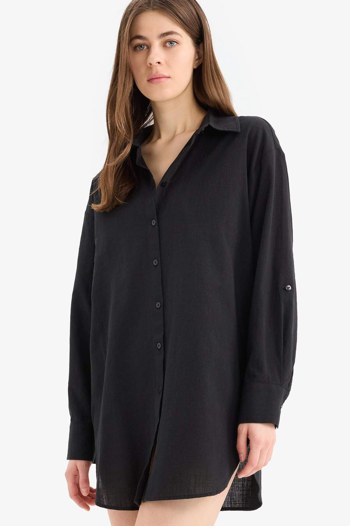 DeFacto Fall in Love Regular Fit Pamuklu Plaj Gömleği W8241AZ23SP