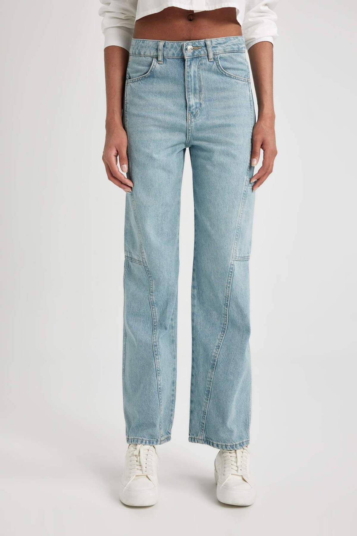 90's Wide Leg Yüksek Bel Geniş Paça Uzun Jean Pantolon C1216ax24sp