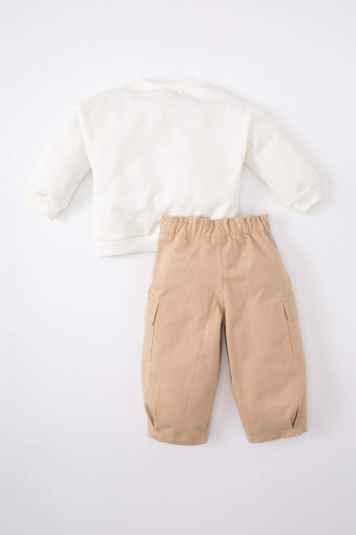 Defacto Kız Bebek 2li Takım Baskılı Sweatshirt Pantolon B9791A524SP fotoğrafı 6 (önizleme)