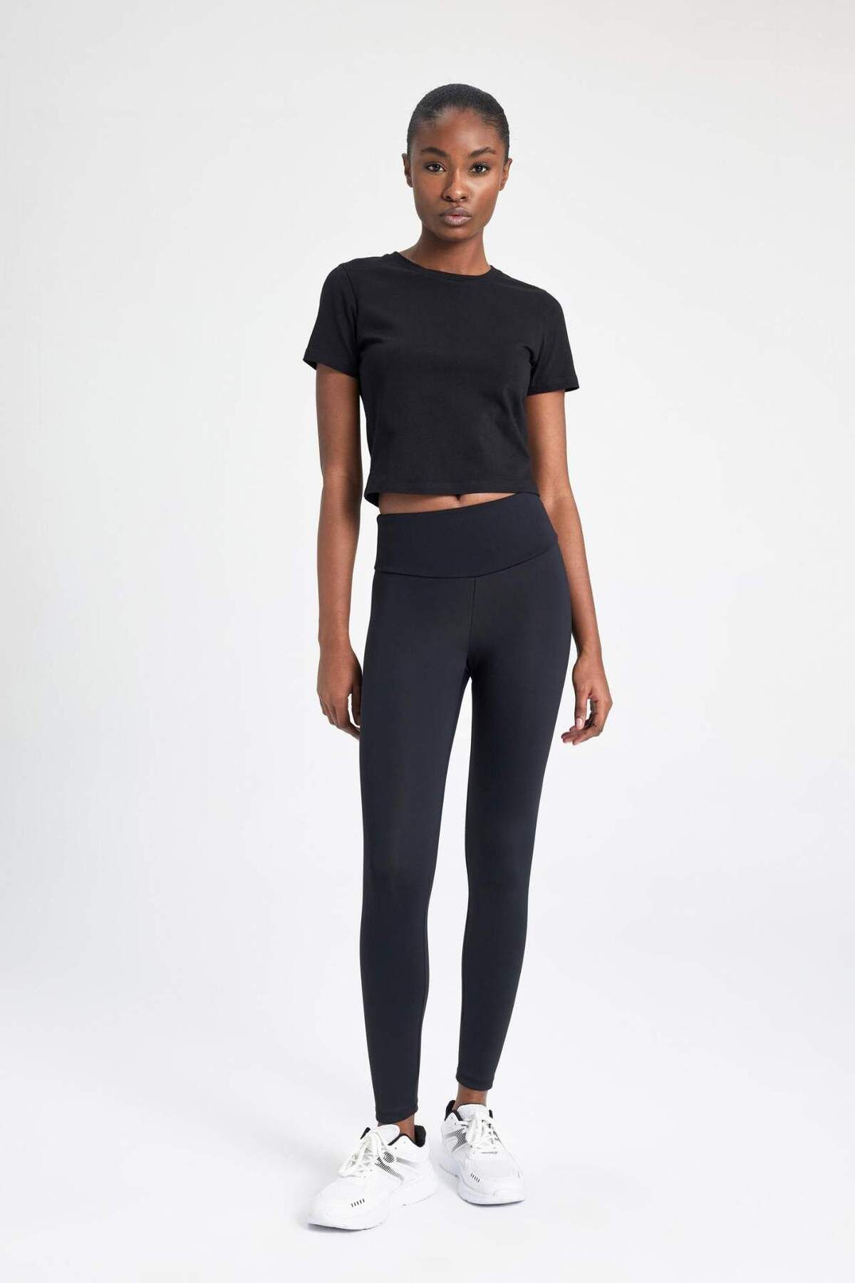 DeFacto-DeFactoFit Bauchformende Sportleggins B4046AX23AU 2
