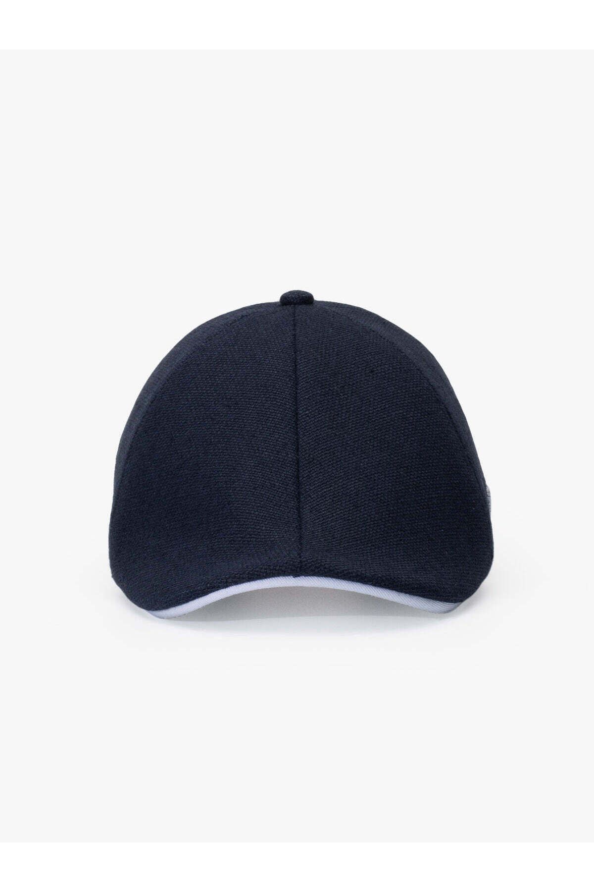 RustandRich-Women Men Navy Blue Casket Hat Timeless Collection Linen 3