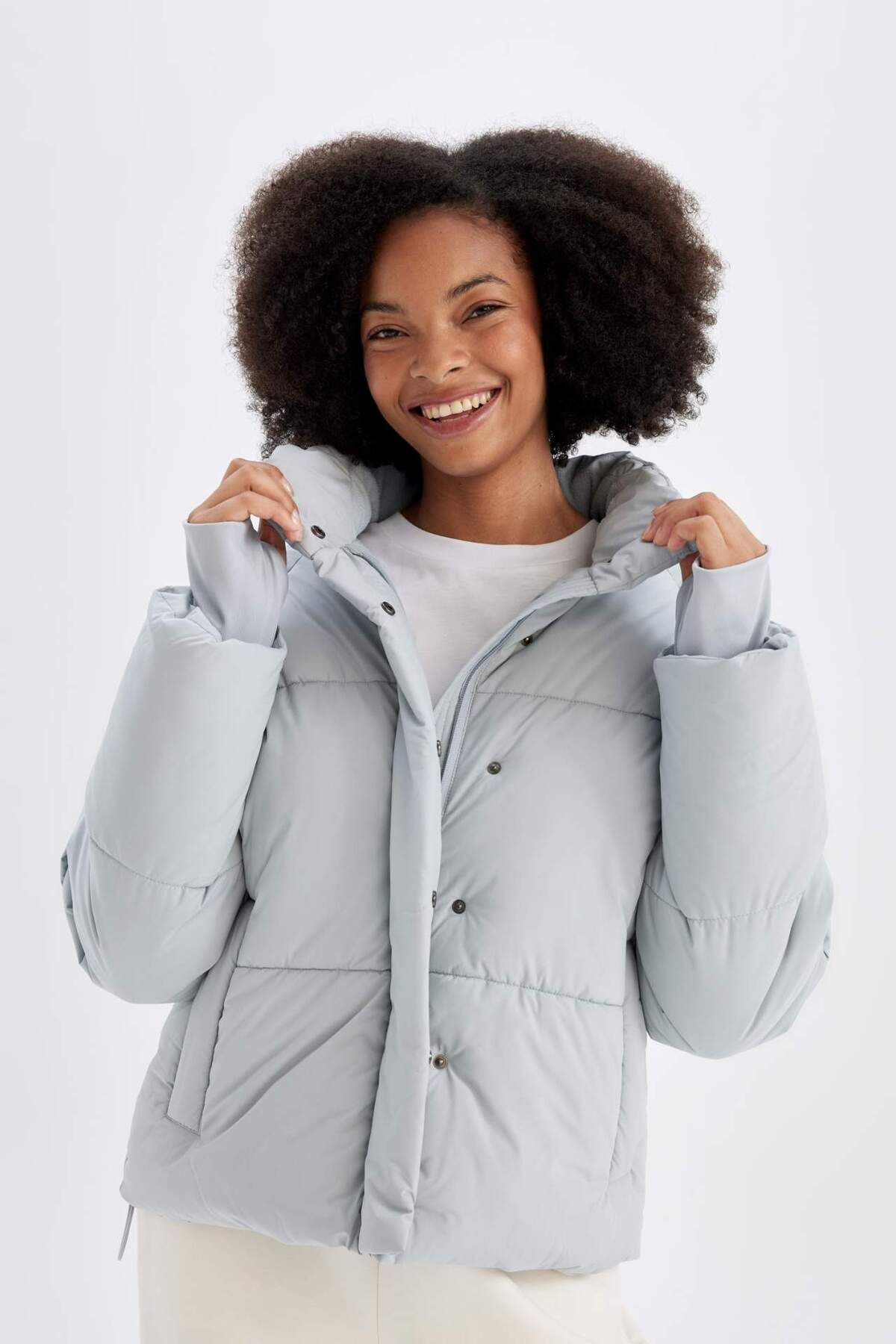 DeFacto-Defactofit Waterproof Stand Collar Puffer down Jacket A1550Ax23Au 4