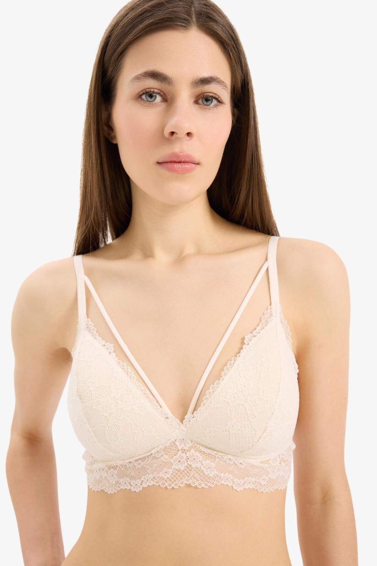 DeFacto-Fall in Love Ruched Triangle Bralet R6569AZ23AU 1