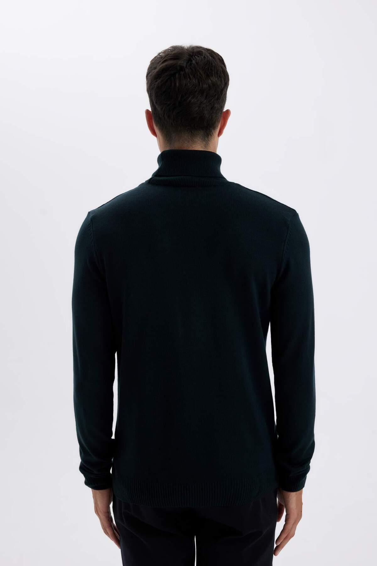 DeFacto-Pulover de tricotaj simplu de bază cu gât roscat slim fit R1124AZ23WN 6