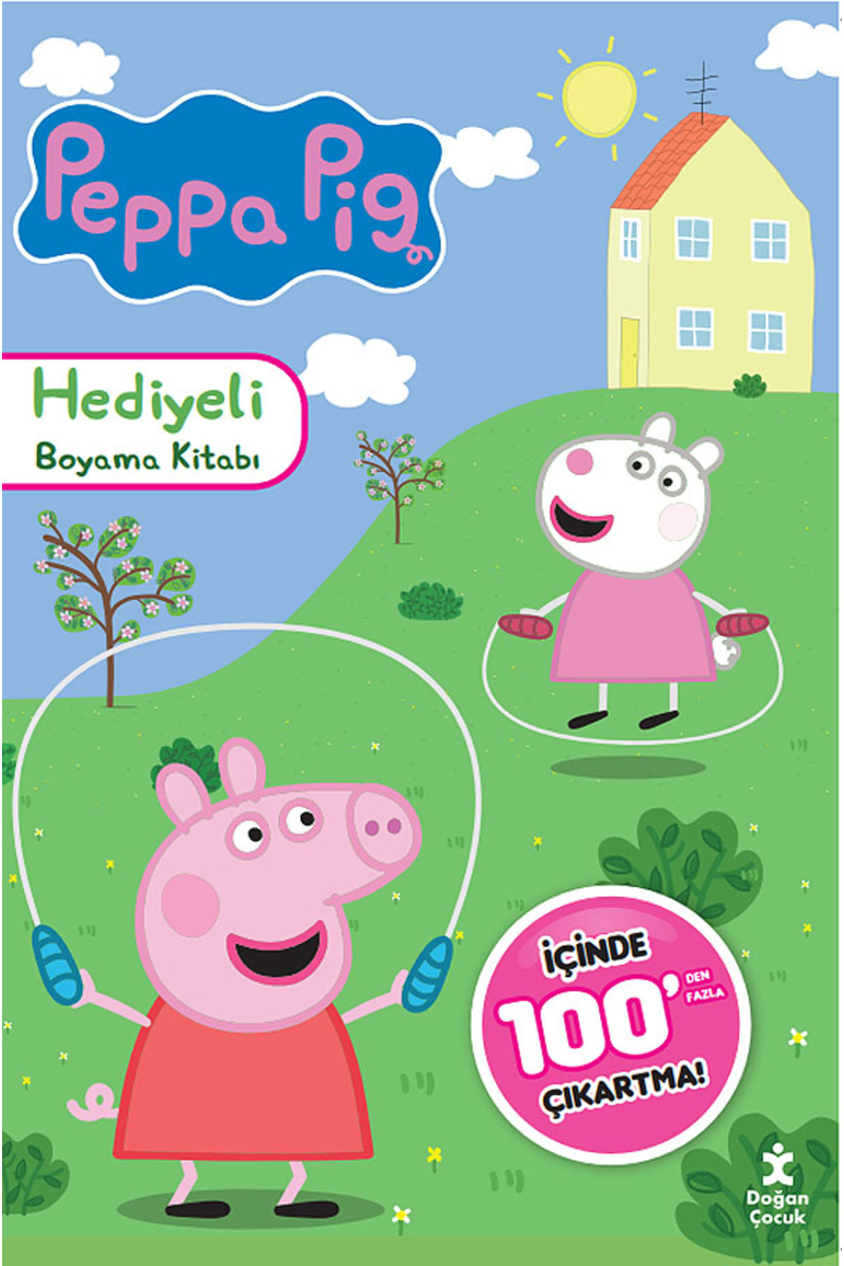 Doğan Çocuk Peppa Pig 100+ Çıkartma Hediyeli Boyama Kitabı
