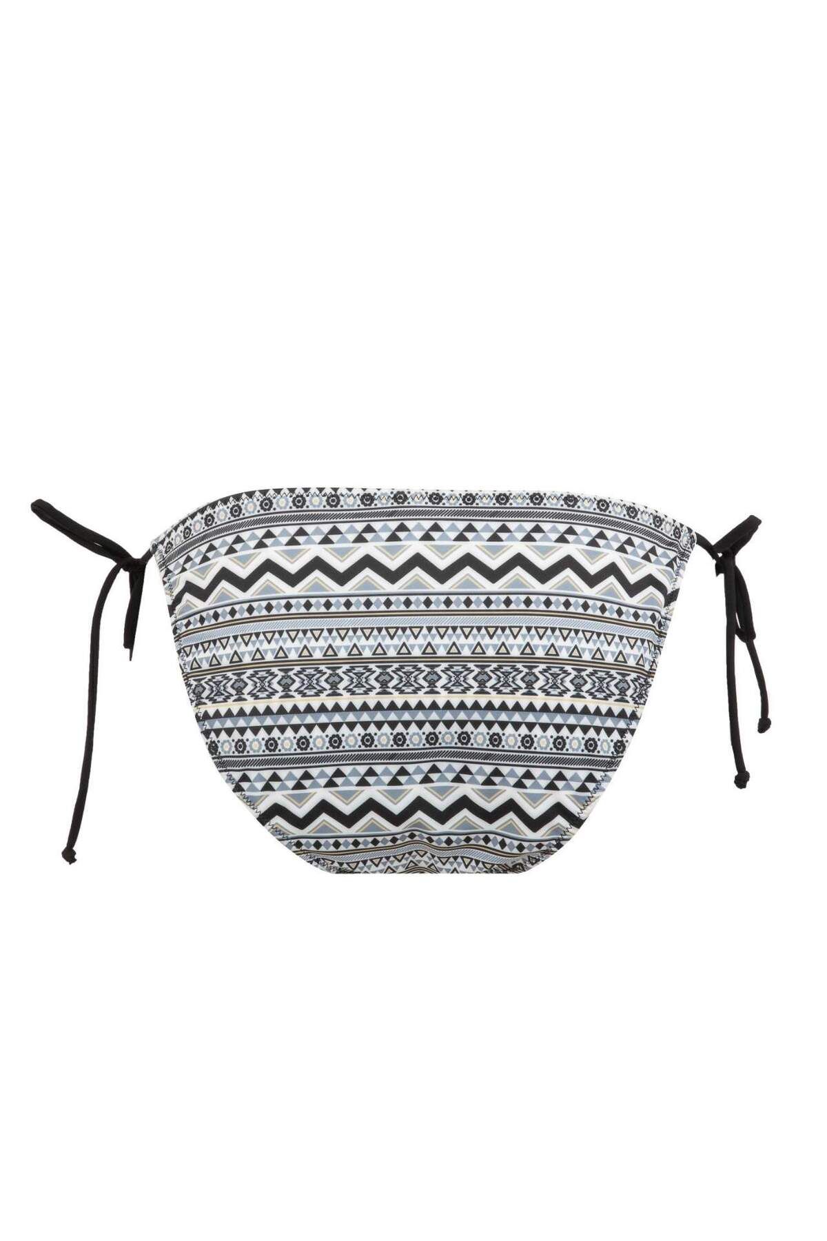 DeFacto-Fall in Love Regular Fit Ethnic Pattern Bikini Bottom A0708Ax23Sm 8