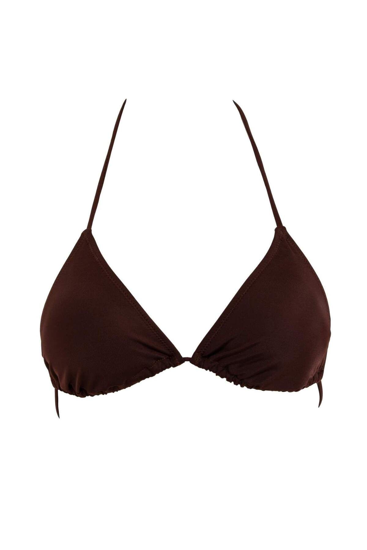 DeFacto-Regular Fit Triangle Bikini Top-Fall in Love T3666Az23Sp 5