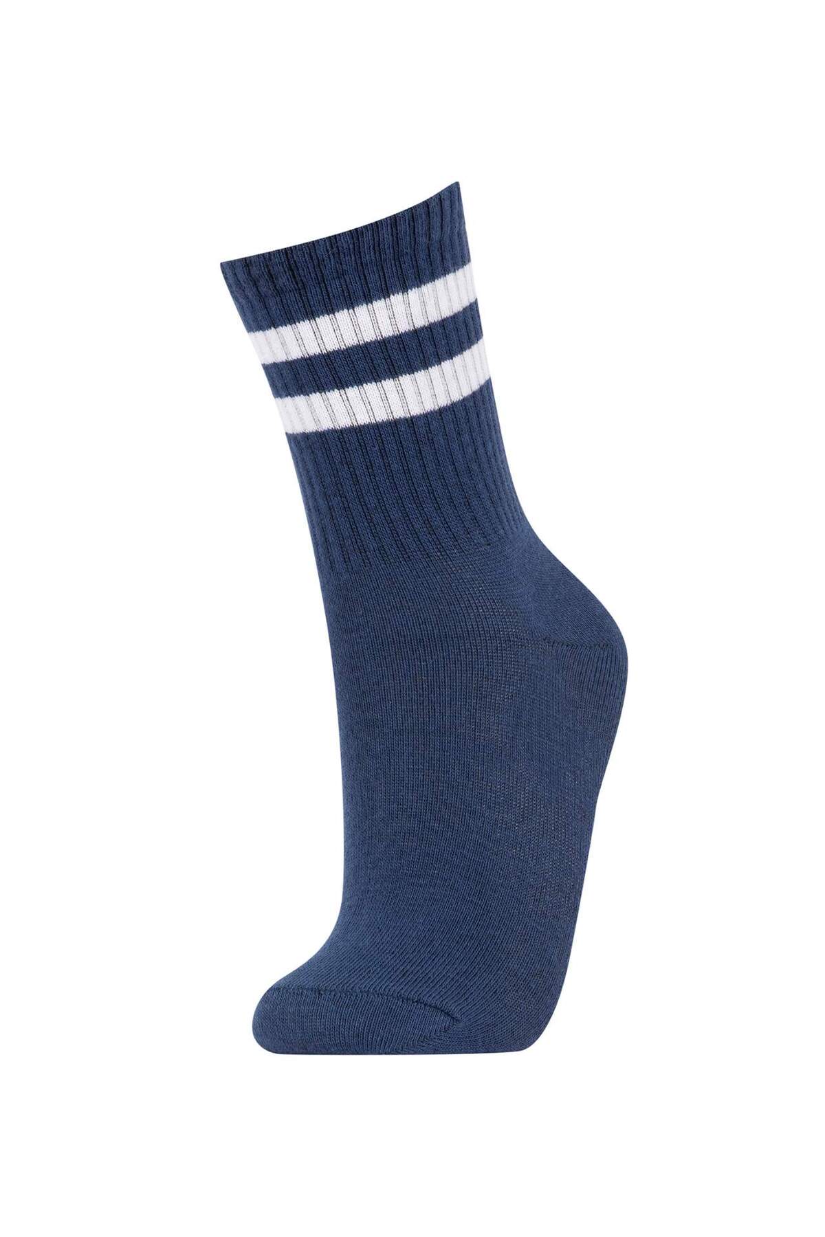 Defacto Erkek Çocuk 5'li Pamuklu Çember Desenli Uzun Çorap Y2878A6NS fotoğrafı 4 (önizleme)