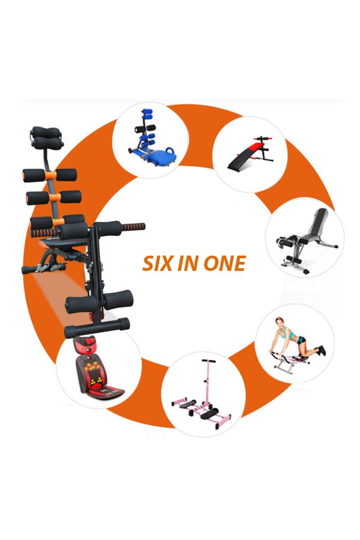 كرسي لتمارين البطن والخصر – جهاز شد البطن متعدد الوضعيات للمنزل واللياقة البدنية