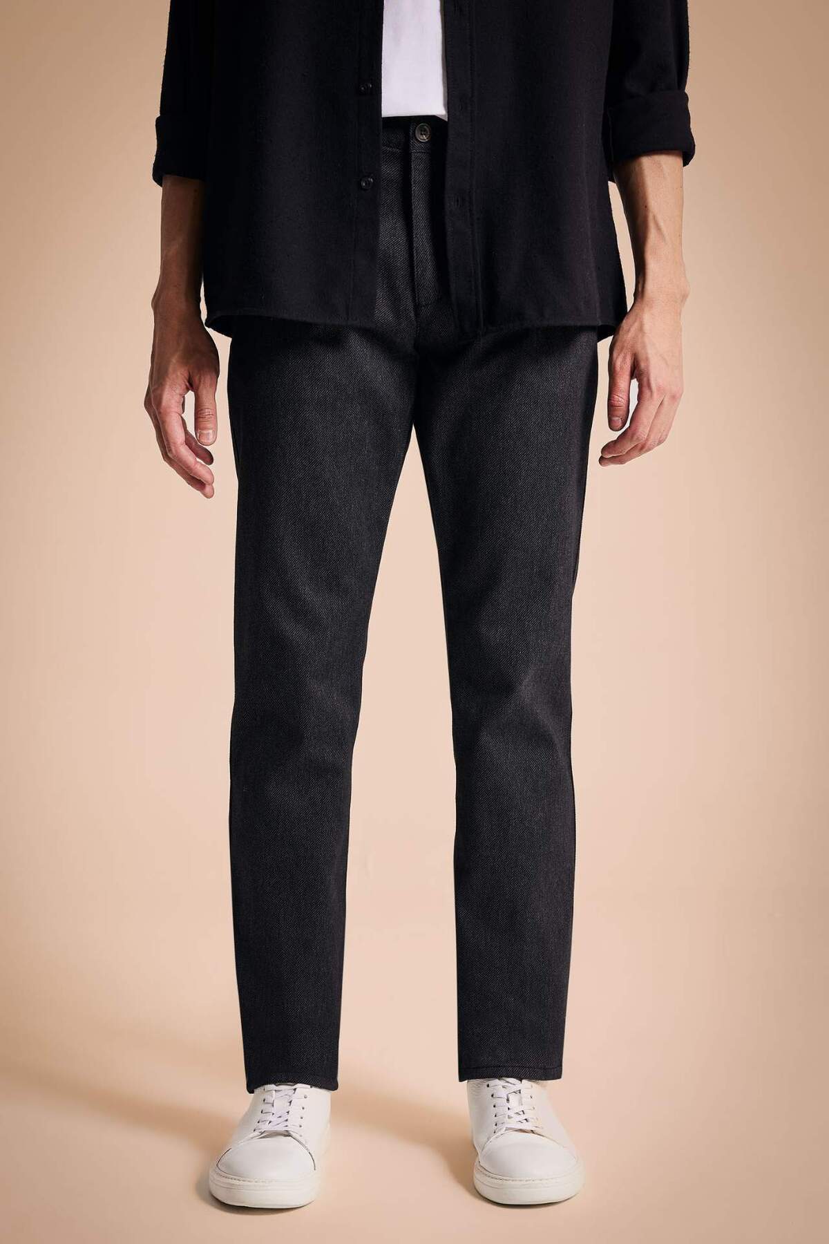 DeFacto-Regular Fit Chino Trousers R4902Az21Wn 5