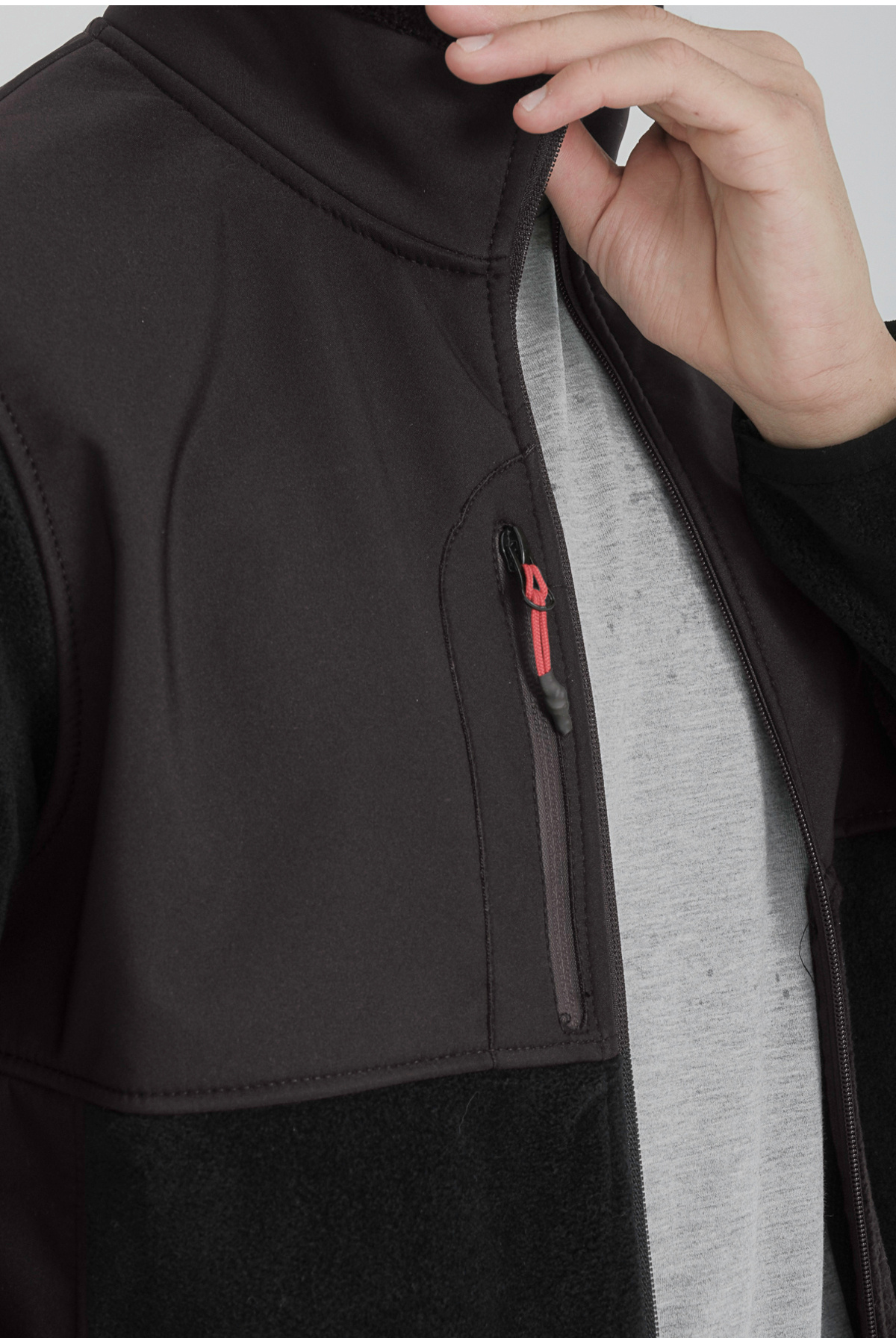 Longberg-Men's Softshell Garnished Fleece 4