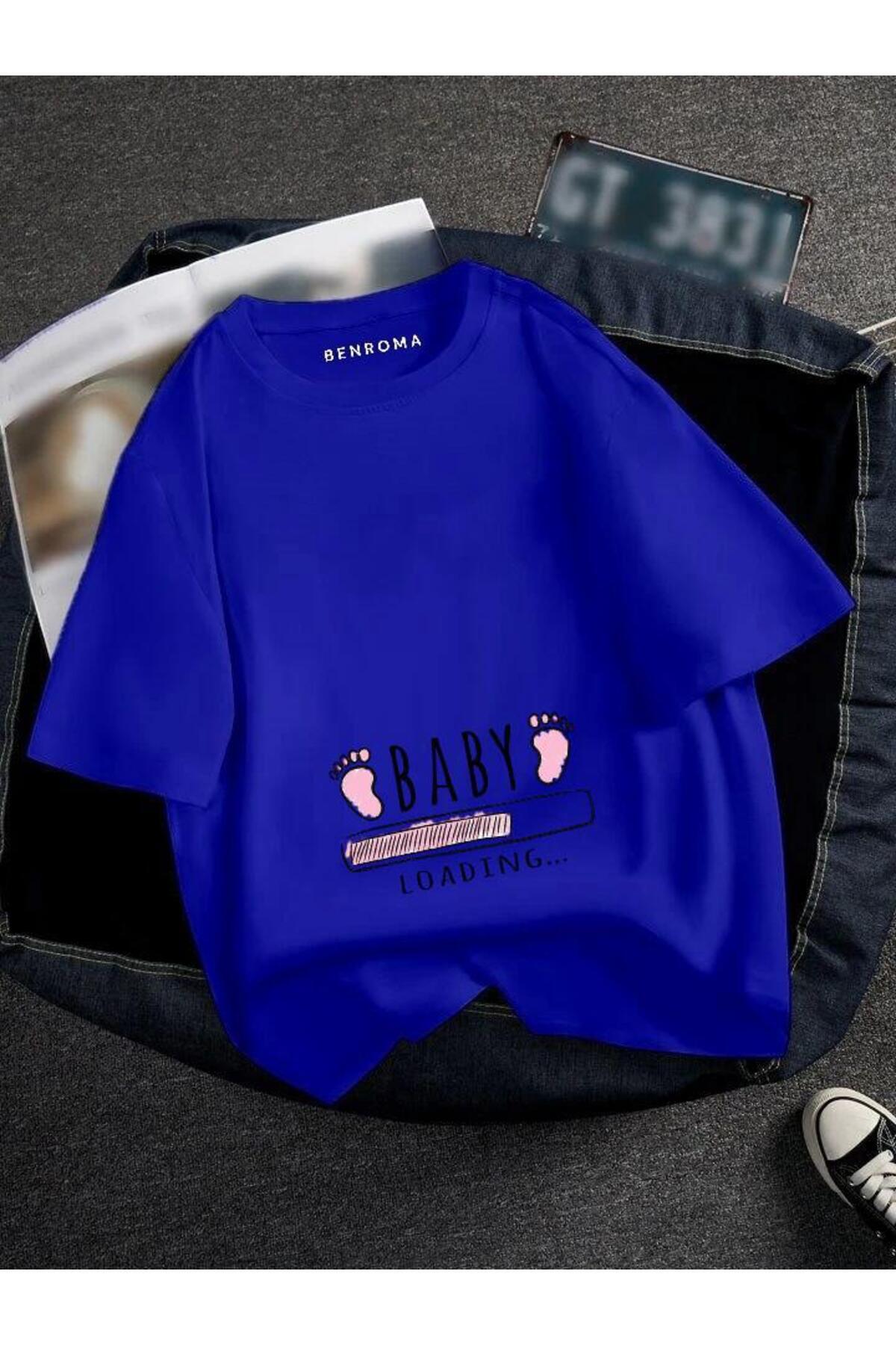 PREGNANT PINK BABY LOADİNG PRINTED TISORT