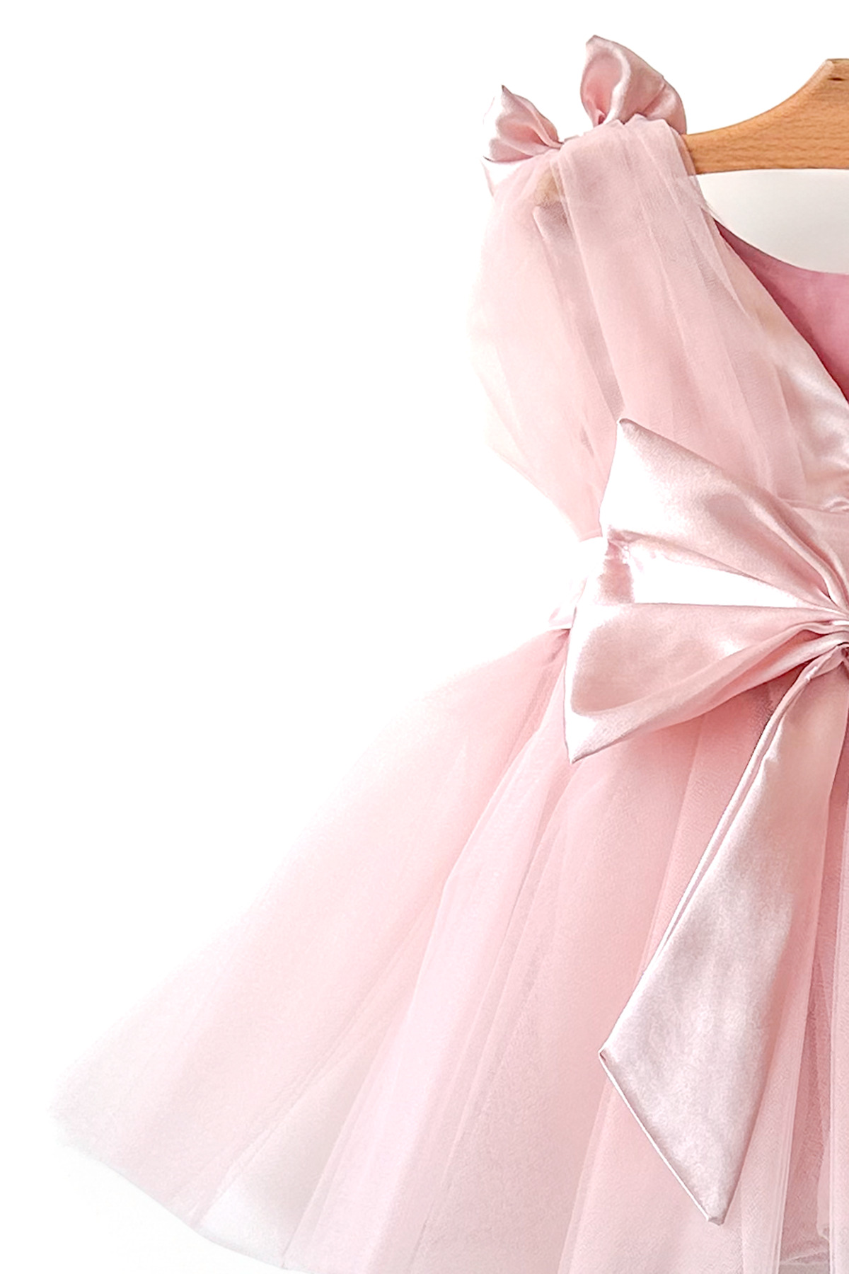 Baby Animals Kız Bebek Kız Çocuk Doğum Günü Parti Düğün Elbise Balonkol Fiyonklu Tüllü Tütü Astarlı fotoğrafı 6 (önizleme)