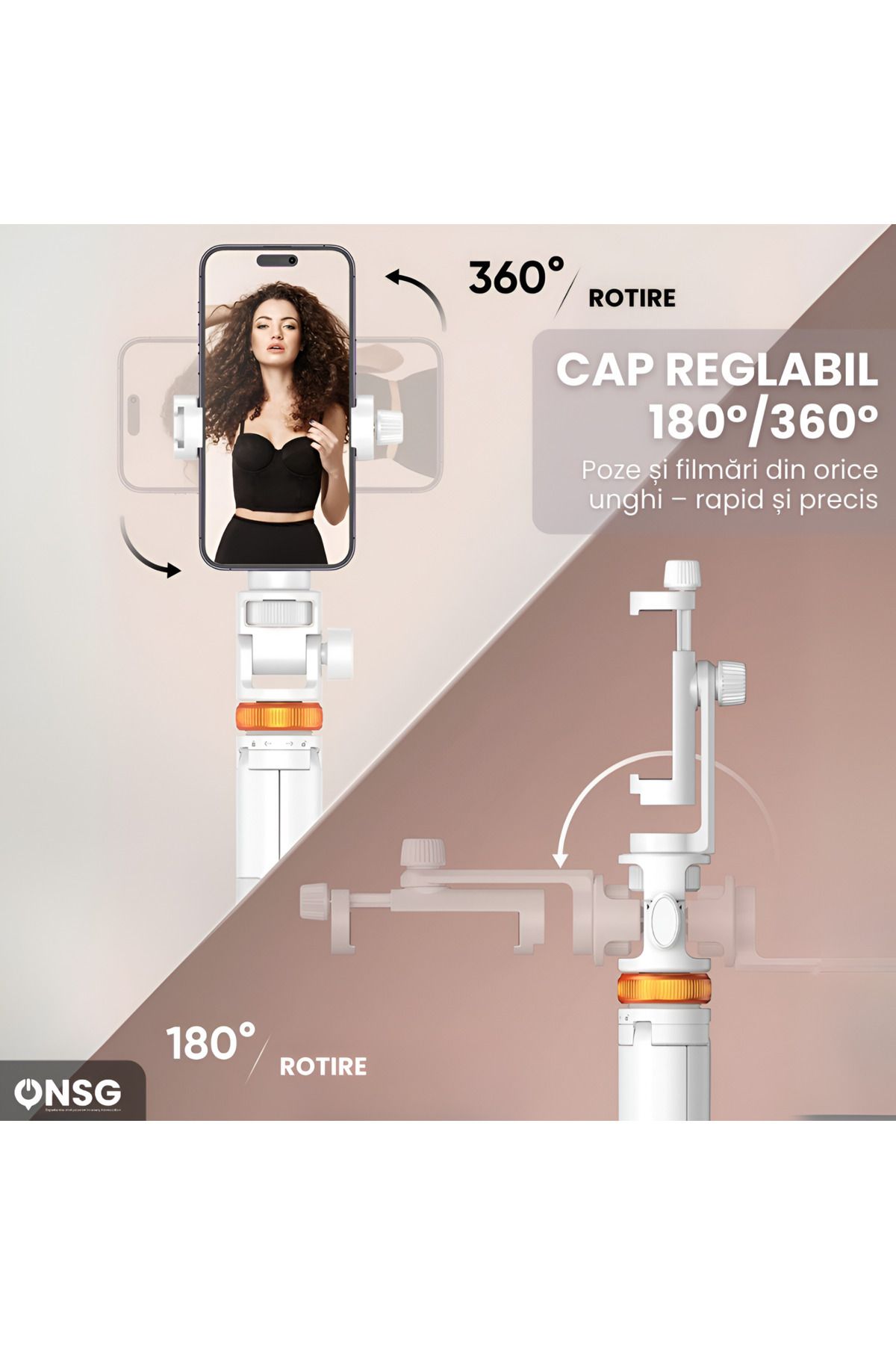Tech-Protect-Selfie Stick 3-in-1, Bluetooth 5.2, Android And Iphone, 360 Degree Rotation, Vlogging 2