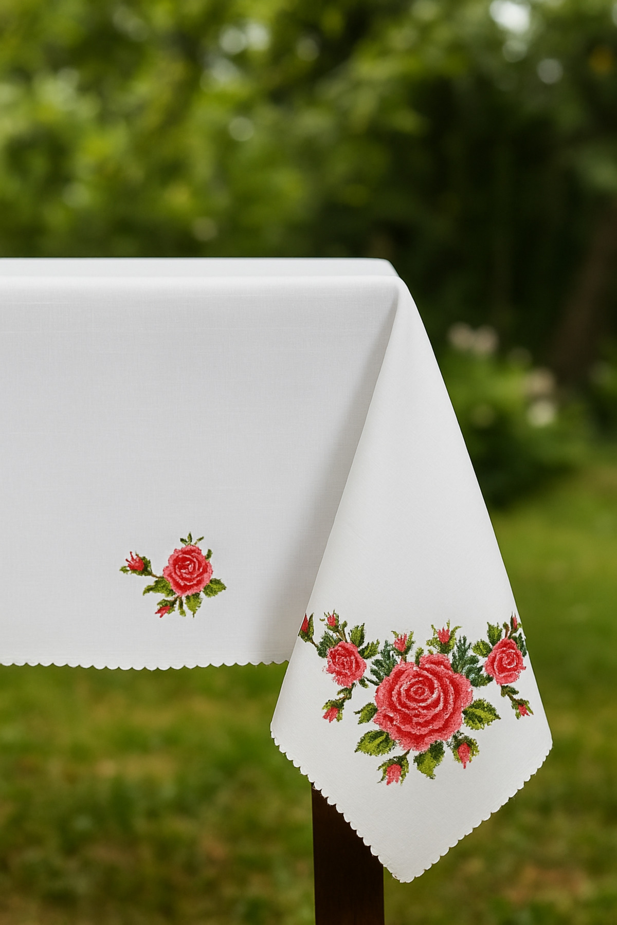 Cardea-Exlusive Cross Stitch Printed Tablecloth 160x220 3