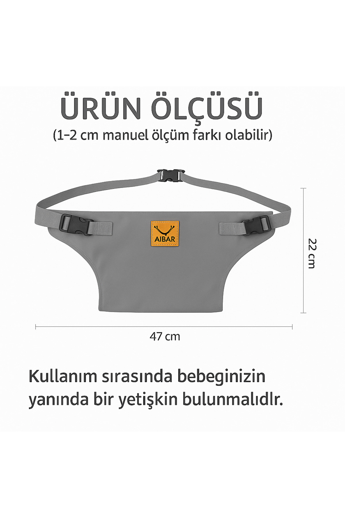 AİBAR Taşınabilir Güvenli Mama Sandalyesi - (TAŞIMA KESELİ) fotoğrafı 3 (önizleme)