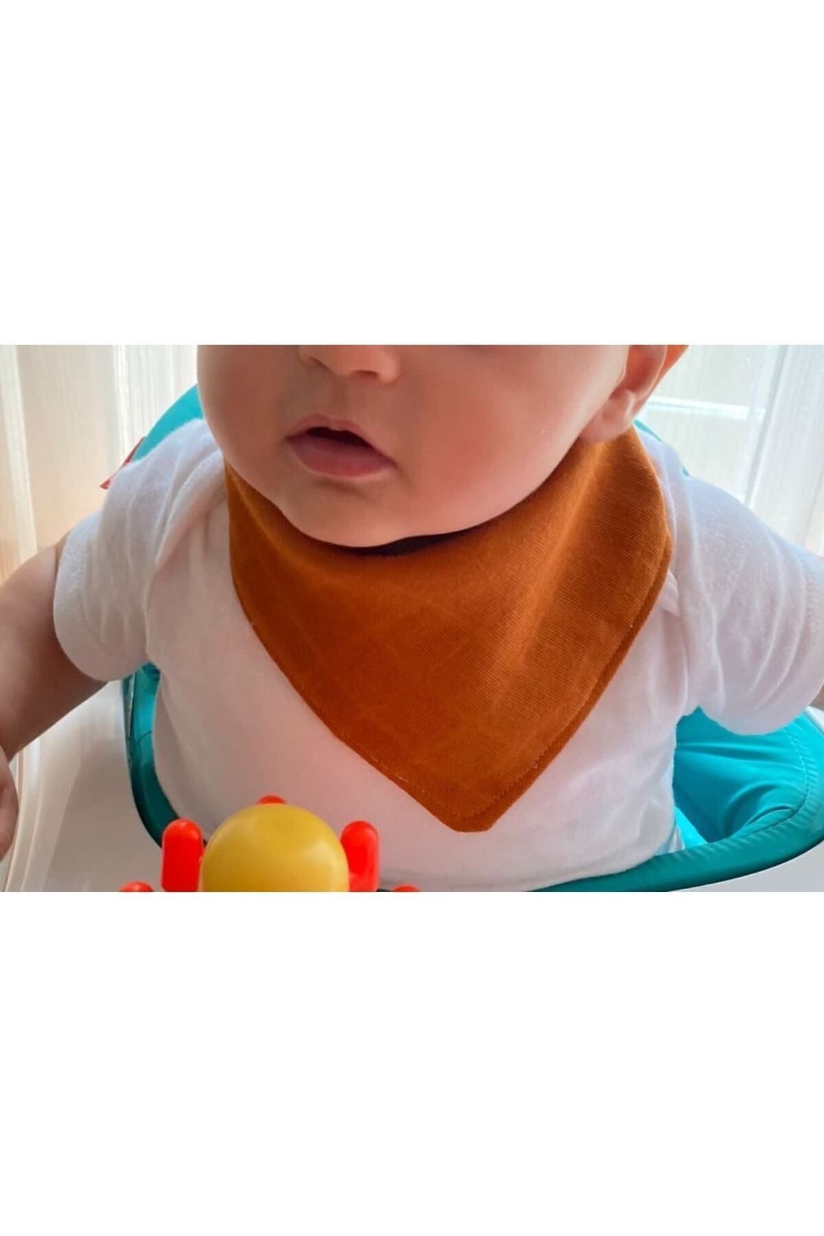 runbaby (10 ADET) Müslin Kumaş Çıtçıtlı Bebek Salya Önlük & Fular Ynkmbn fotoğrafı 2 (önizleme)