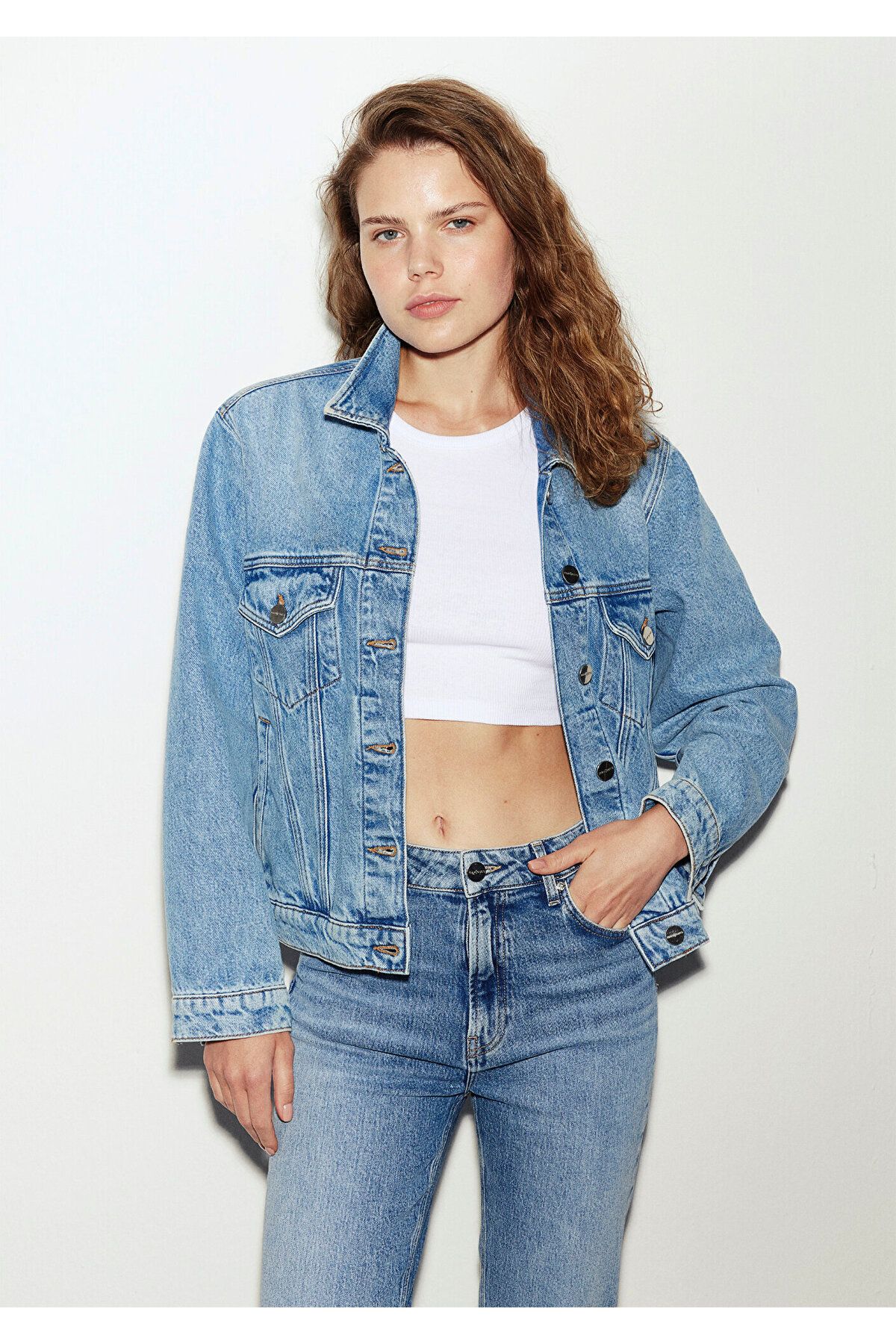 Mavi-Ruby Icon Offene Jeansjacke 1110505 -87809 3