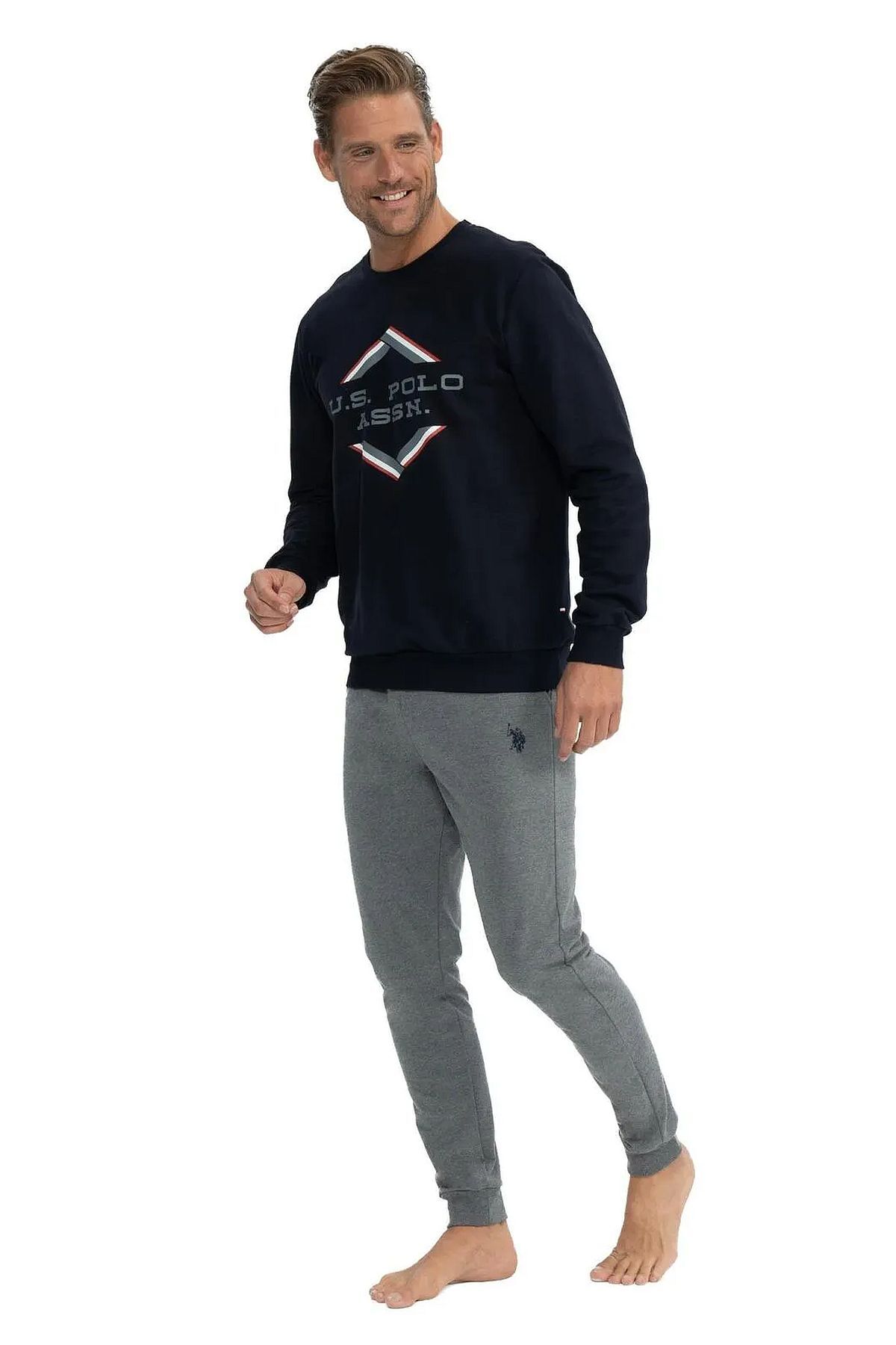 ست پیژامه مردانه راسته فاق نرمال آستین بلند | یو اس پولو U.S. Polo Assn. TYC0B0F0DA6FFF4900 - تصویر 2