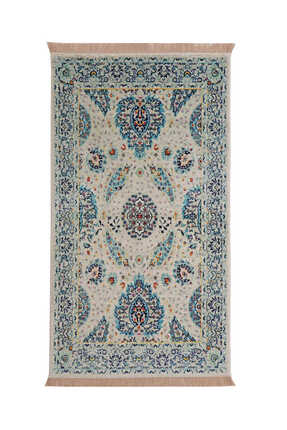 Bursa İpek Su Yeşil Bambu Halı Seccade