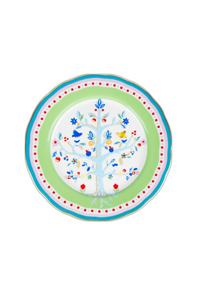 Baci Milano Mamma Mia Ağaç Desenli Yemek Tabağı 28 cm