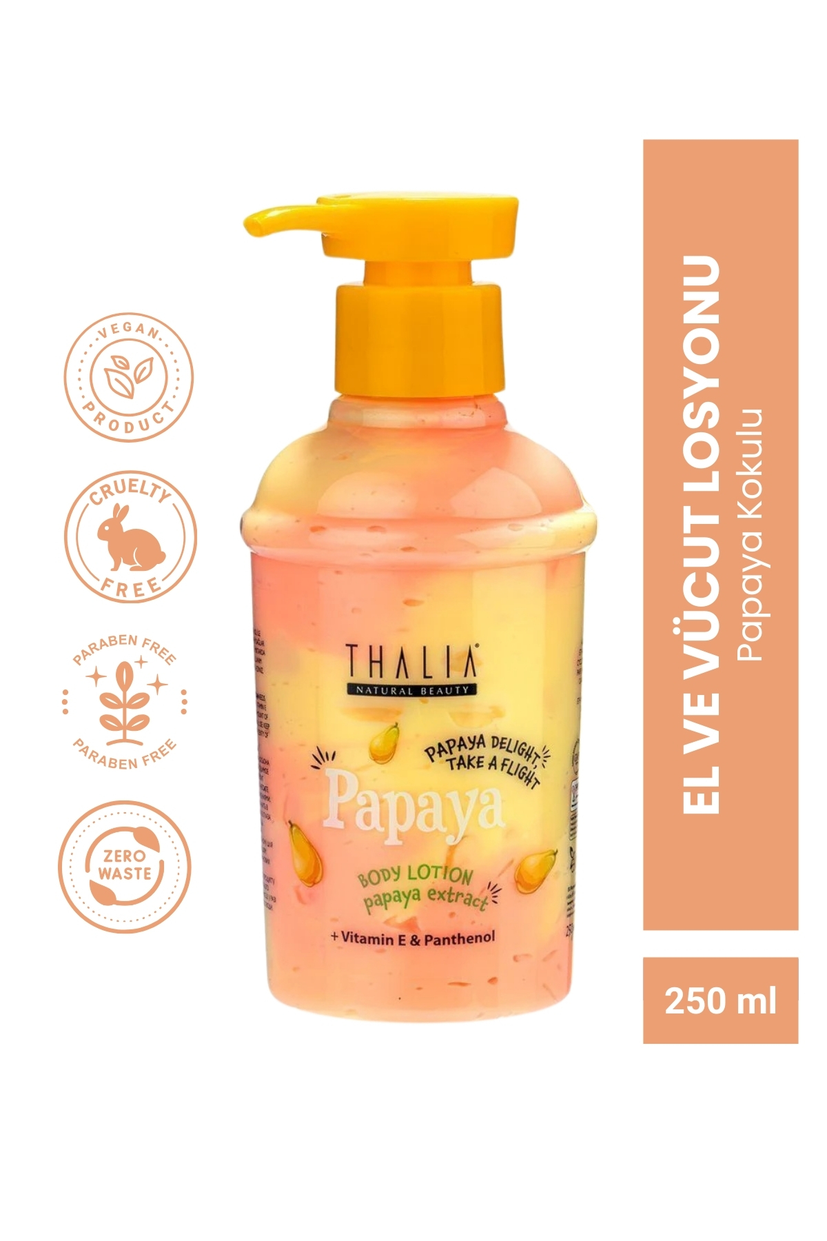 Papaya Kokulu El ve Vücut Losyonu 250ml — 1.3.THA.21067 — تصویر 3 از 5